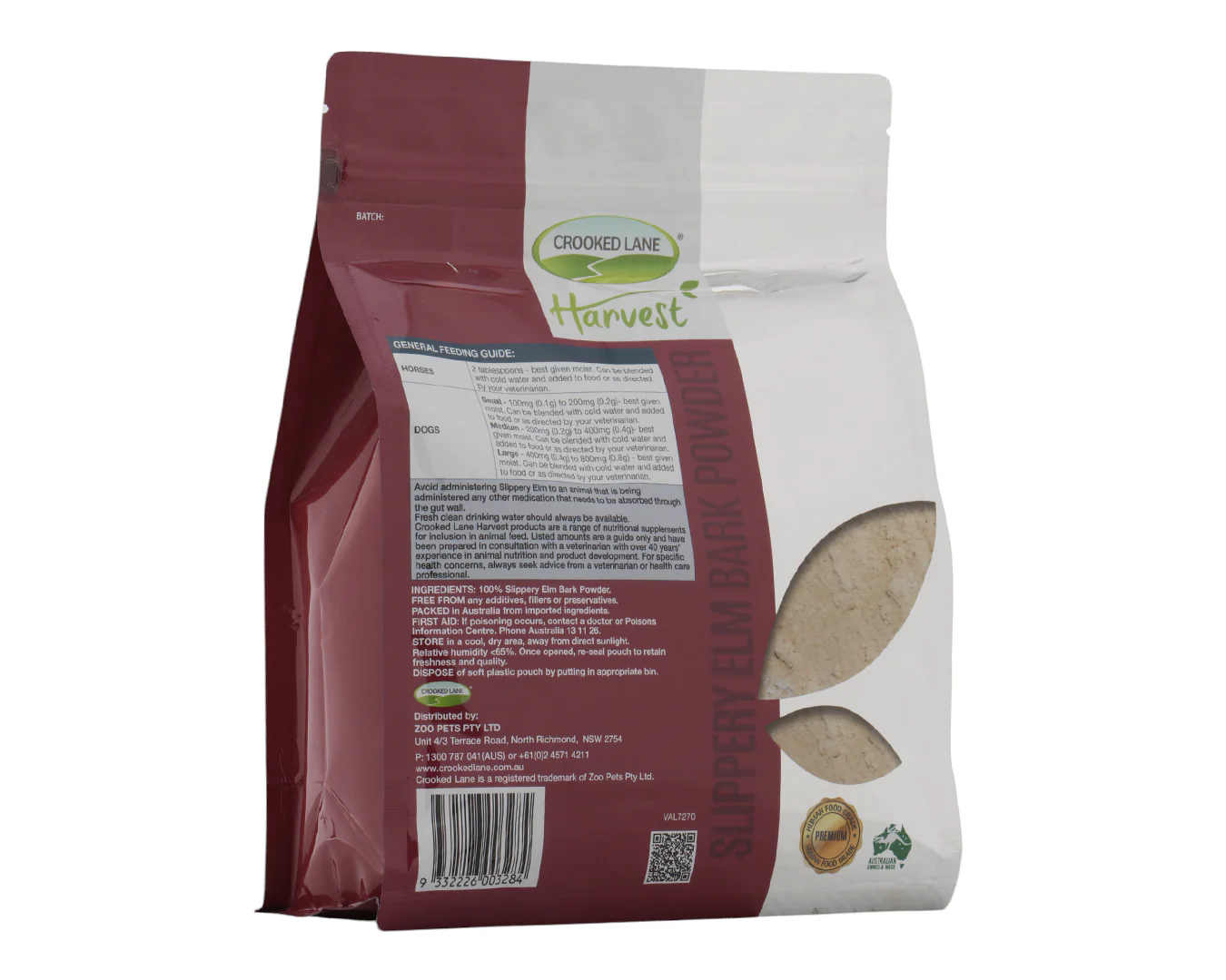 Crooked Lane Harvest Slippery Elm Bark Powder 500G - Image 2