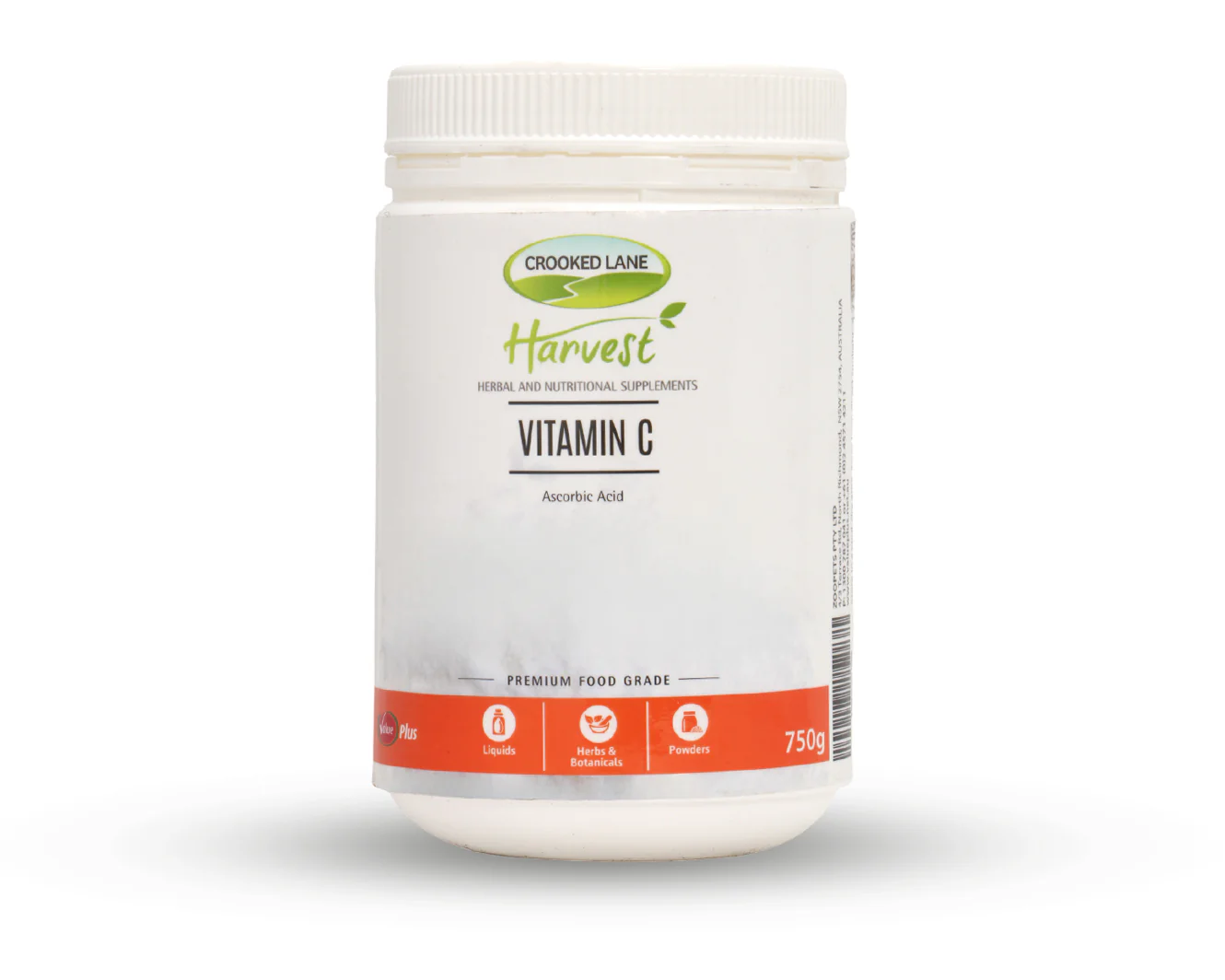 Crooked Lane Harvest Vitamin C Powder 750G