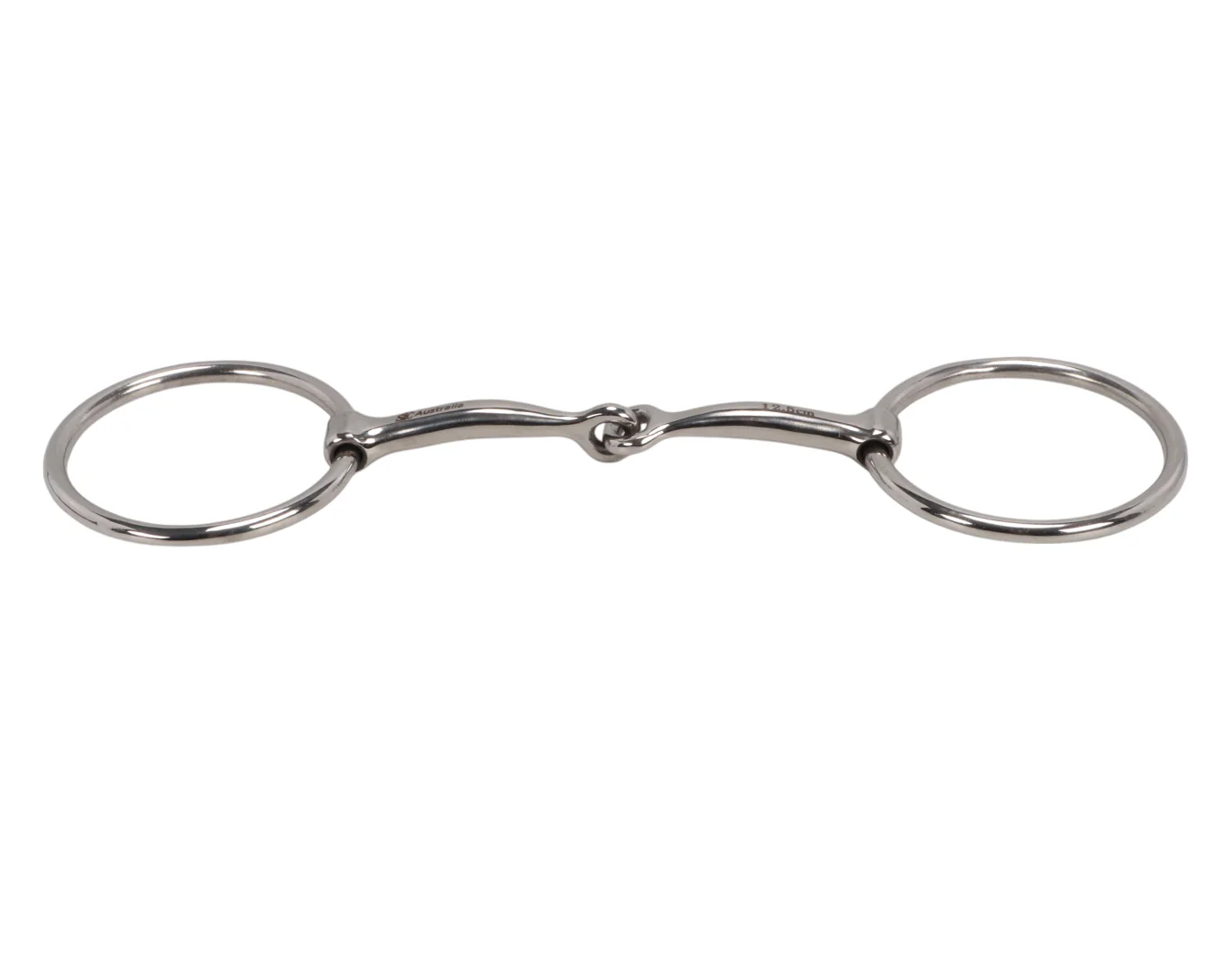 STC Curved Mouth Ring Snaffle Bit - Image 2
