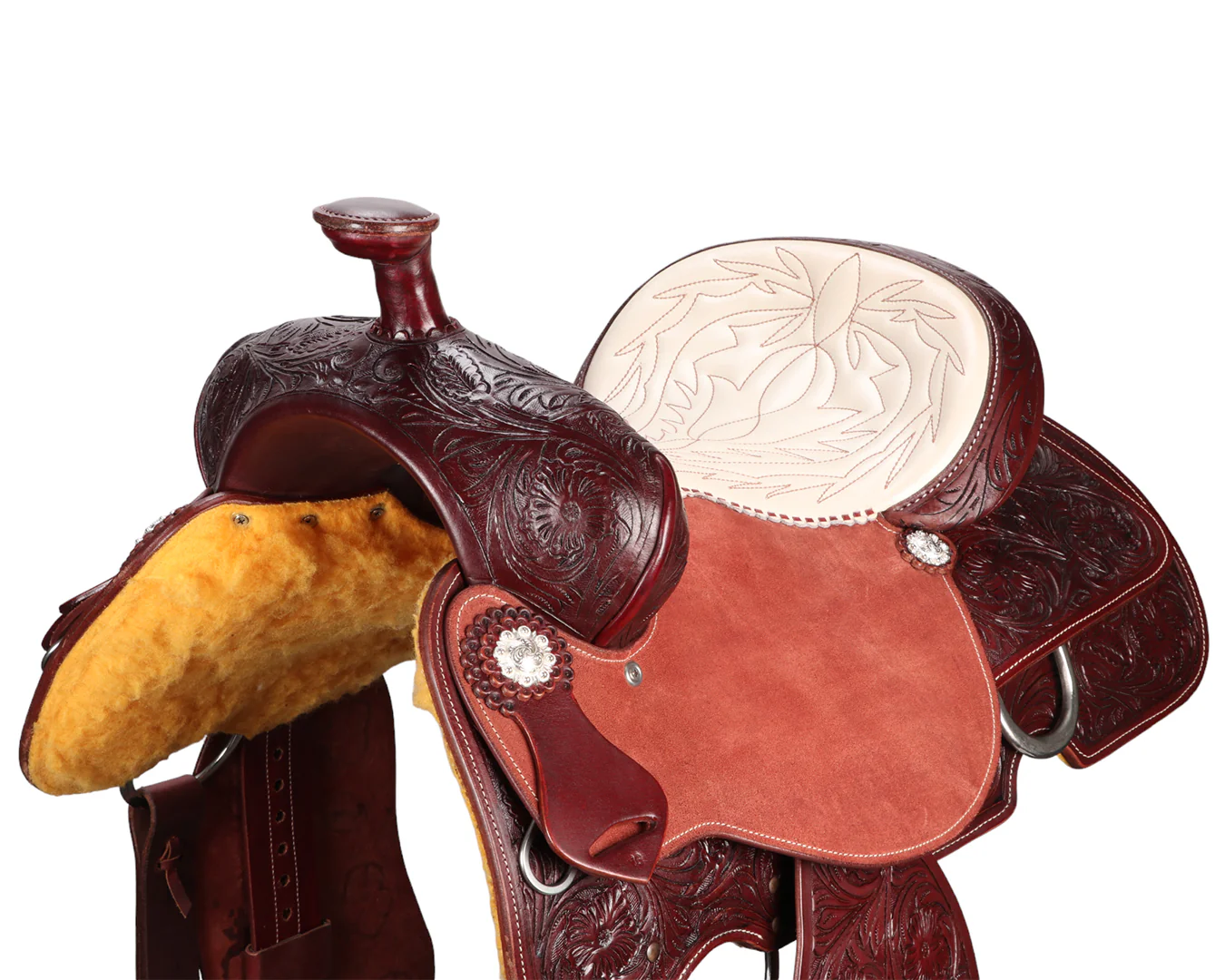 Dakota Stitched Seat Roper Saddle - Image 10