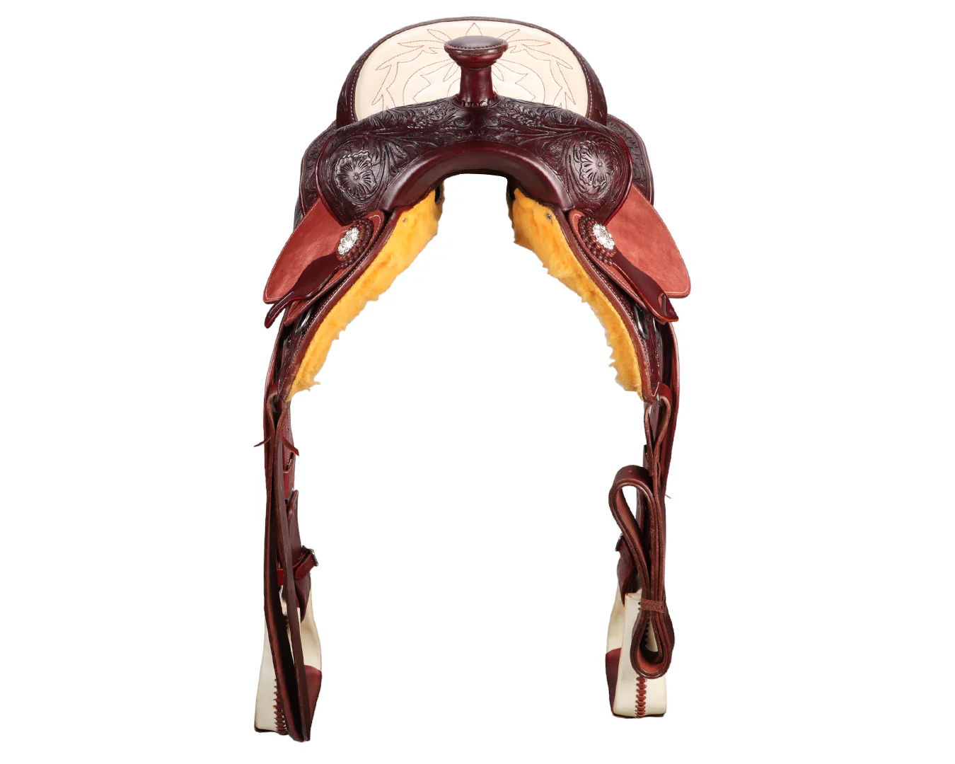 Dakota Stitched Seat Roper Saddle - Image 11