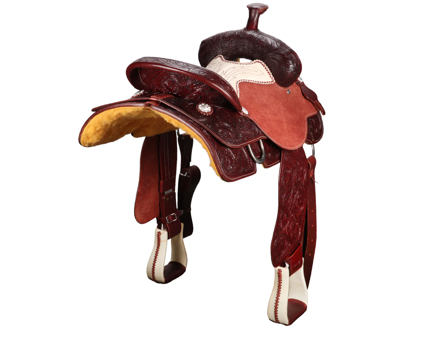 Dakota Stitched Seat Roper Saddle - Image 13
