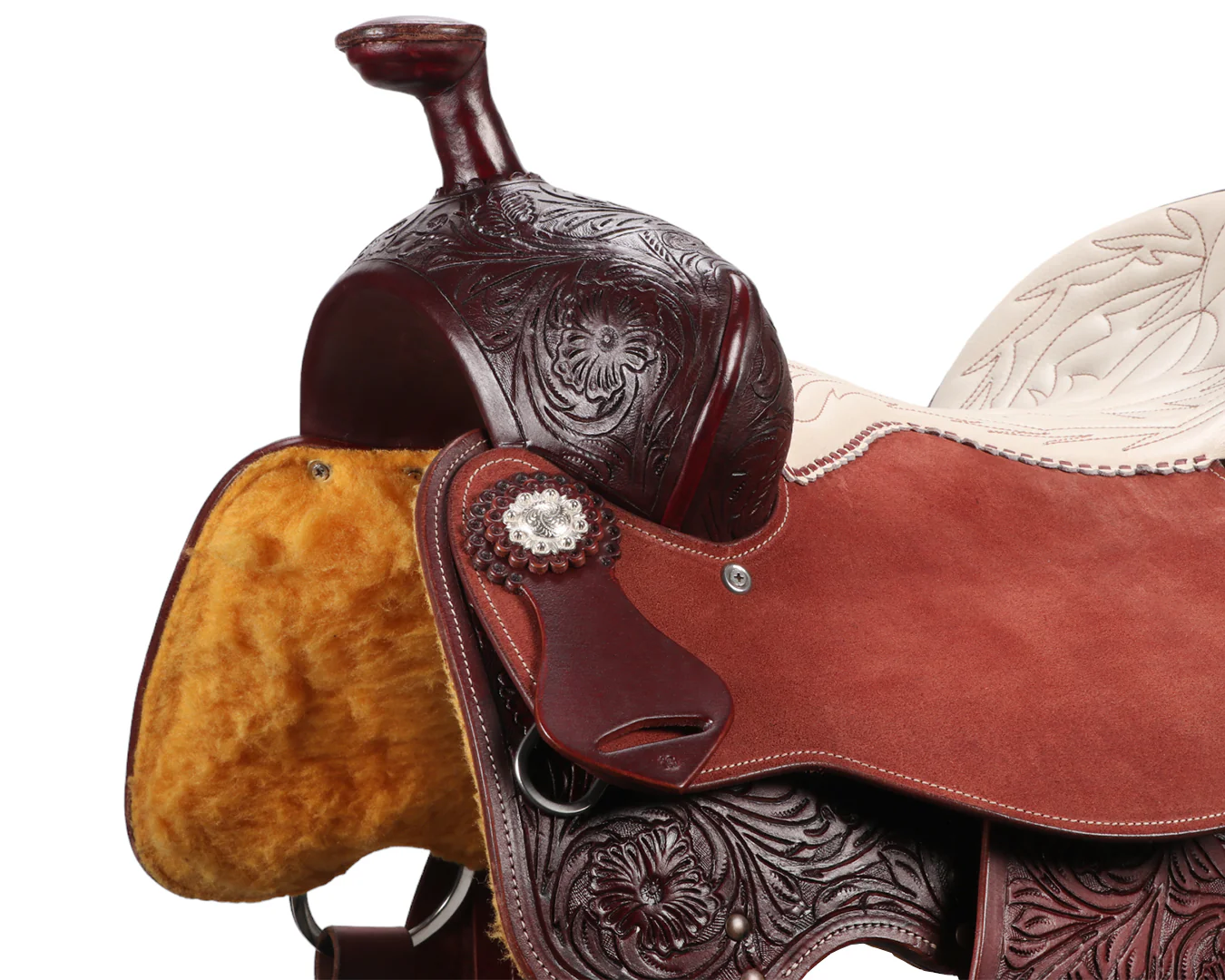 Dakota Stitched Seat Roper Saddle - Image 15