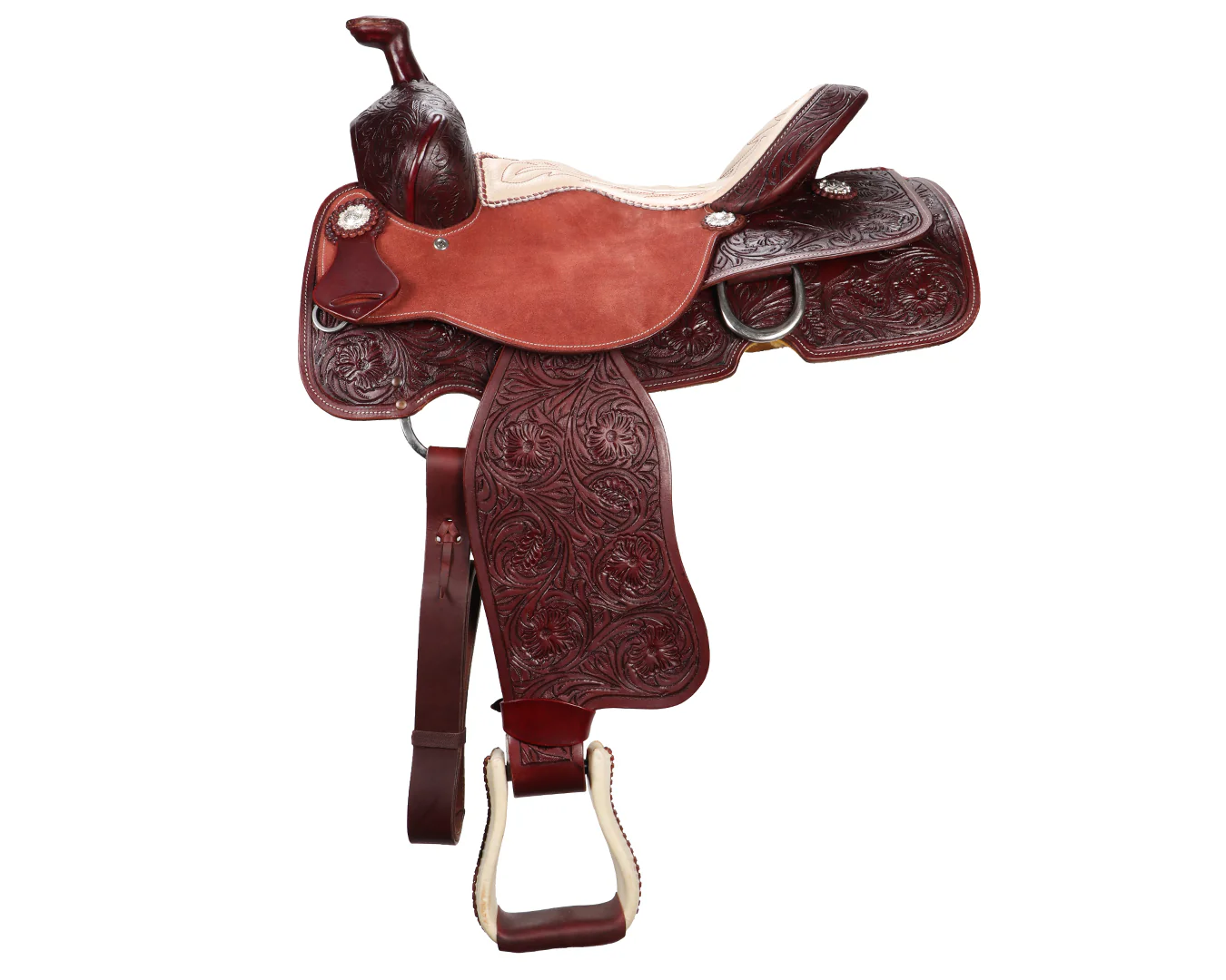 Dakota Stitched Seat Roper Saddle - Image 2