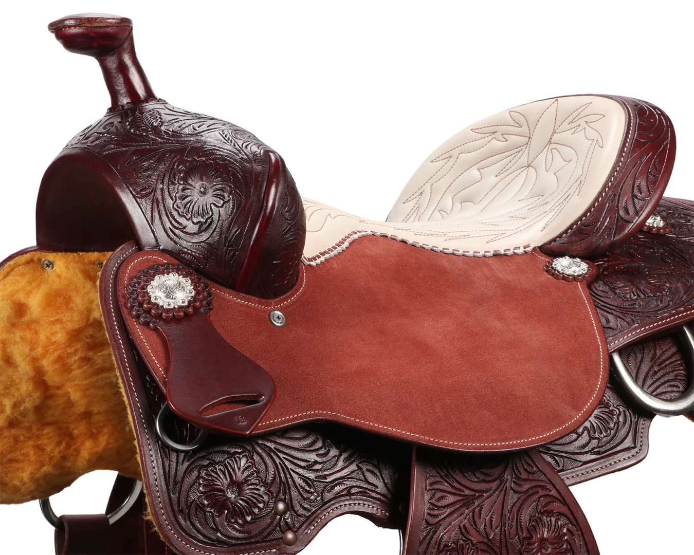 Dakota Stitched Seat Roper Saddle - Image 4