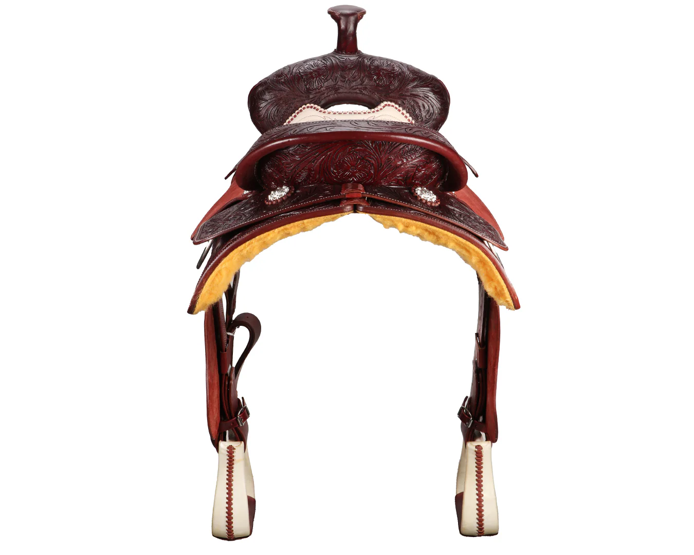 Dakota Stitched Seat Roper Saddle - Image 5