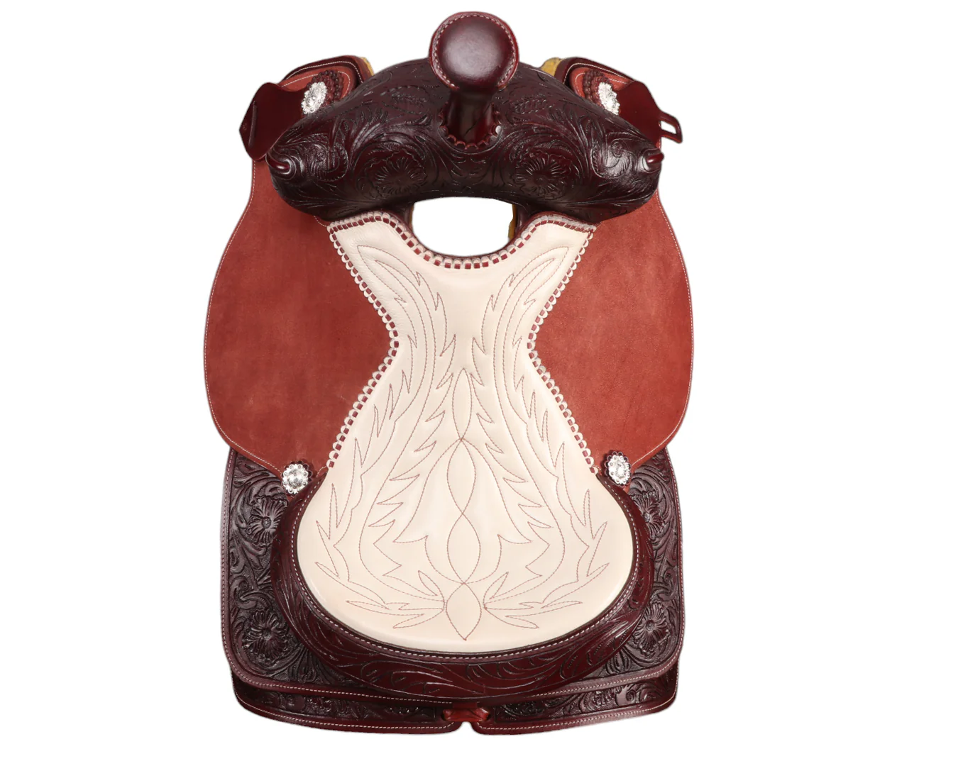 Dakota Stitched Seat Roper Saddle - Image 8