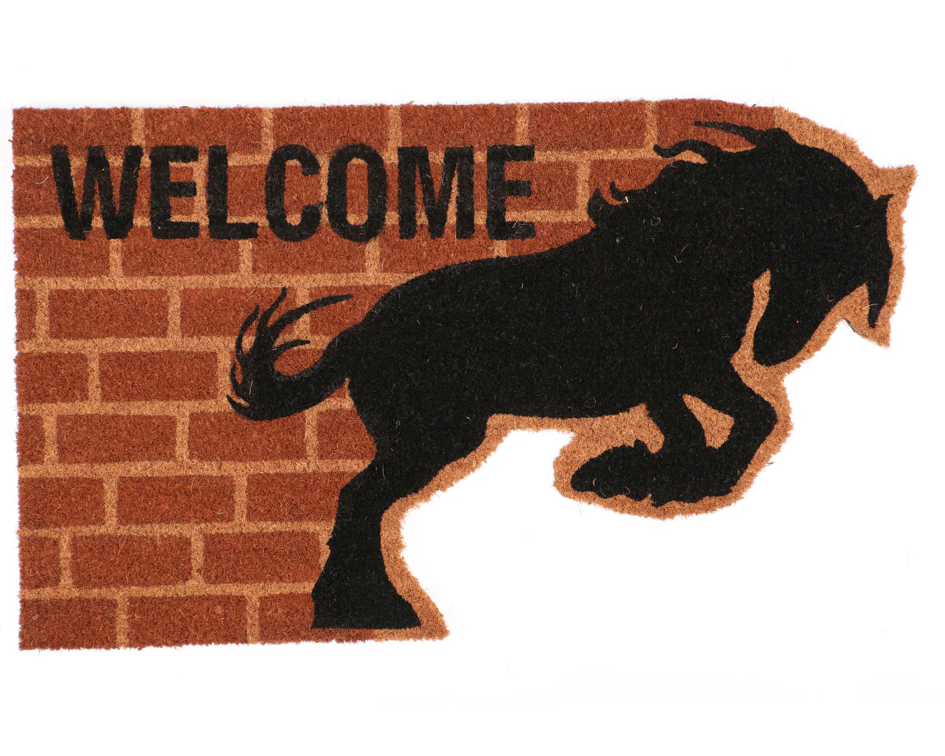 STC Door Mat - Shaped Welcome Fresian