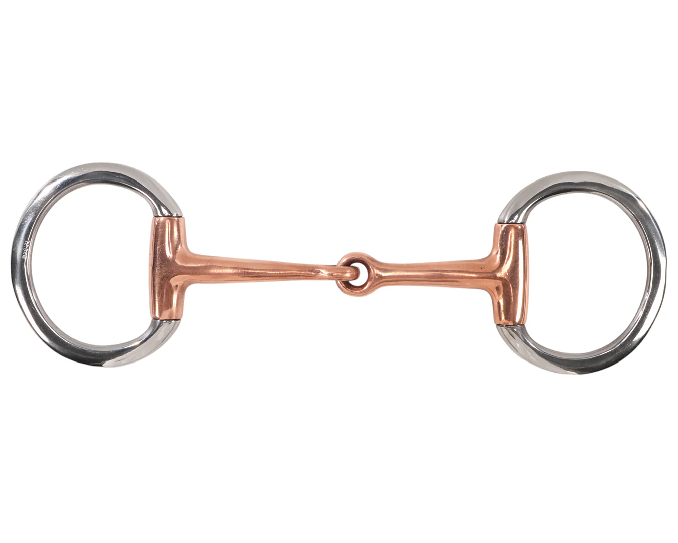 STC Eggbutt Snaffle Bit with Thin Copper Mouth