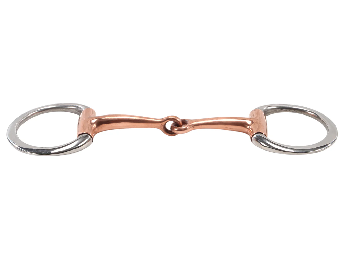STC Eggbutt Snaffle Bit with Thin Copper Mouth - Image 2