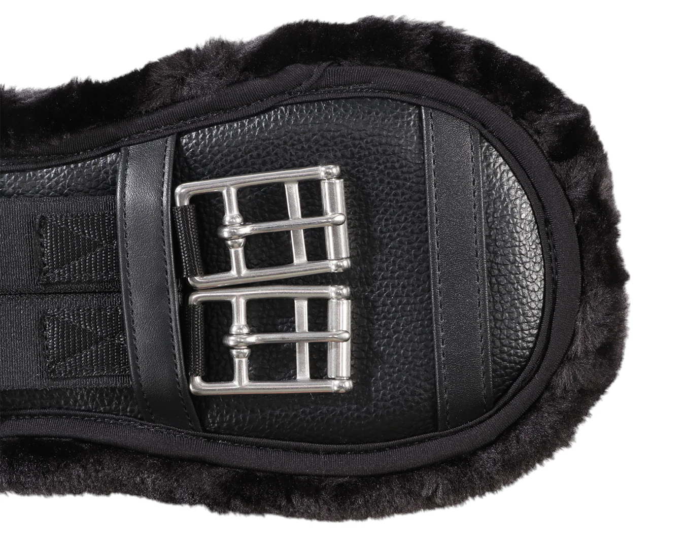 Equi-Prene Dressage Girth w/Elastic & Fleece - Image 3