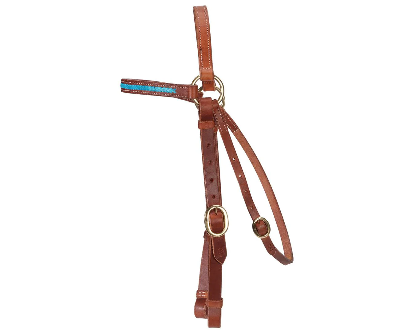Fort Worth Barcoo Bridle w/Turquoise 3/4" - Image 2