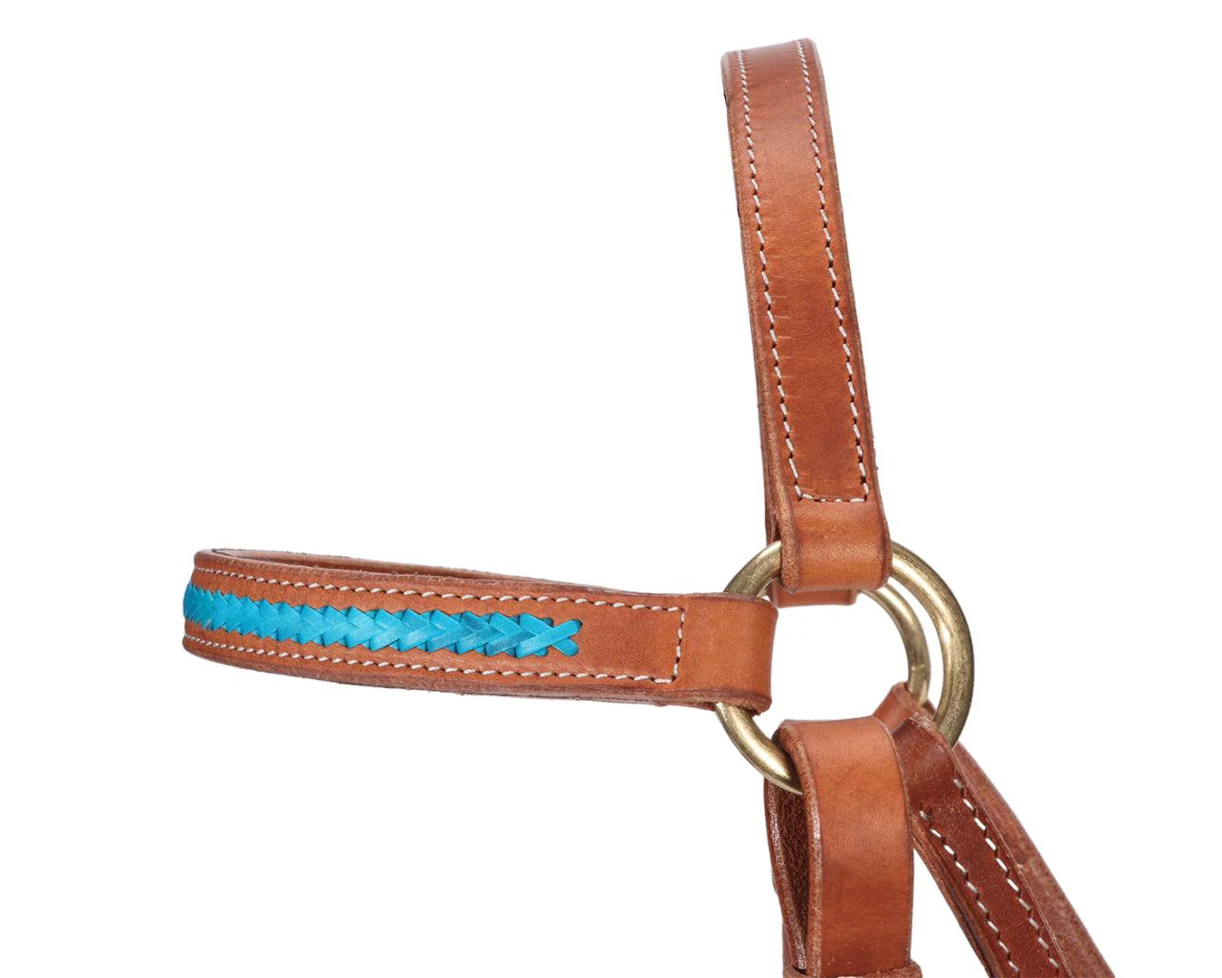 Fort Worth Barcoo Bridle w/Turquoise 3/4" - Image 4