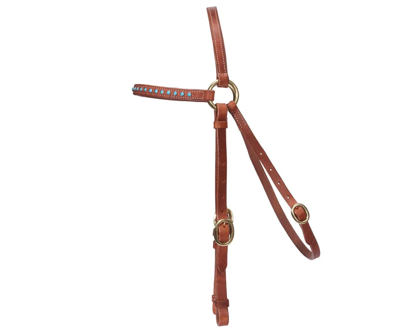 Fort Worth Barcoo Bridle with Turquoise Stone - Image 2