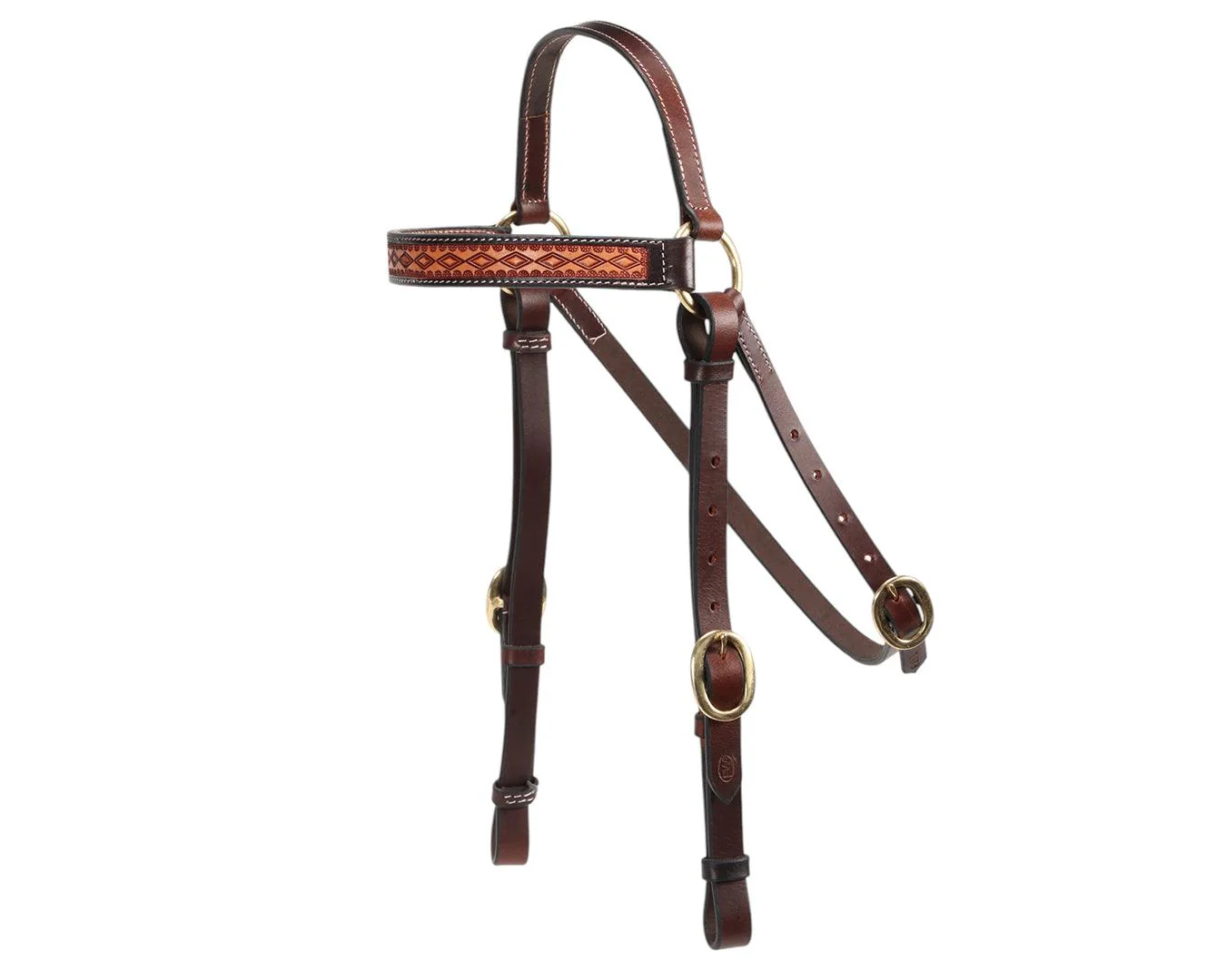 Fort Worth Barcoo Bridle with Tooled Brow