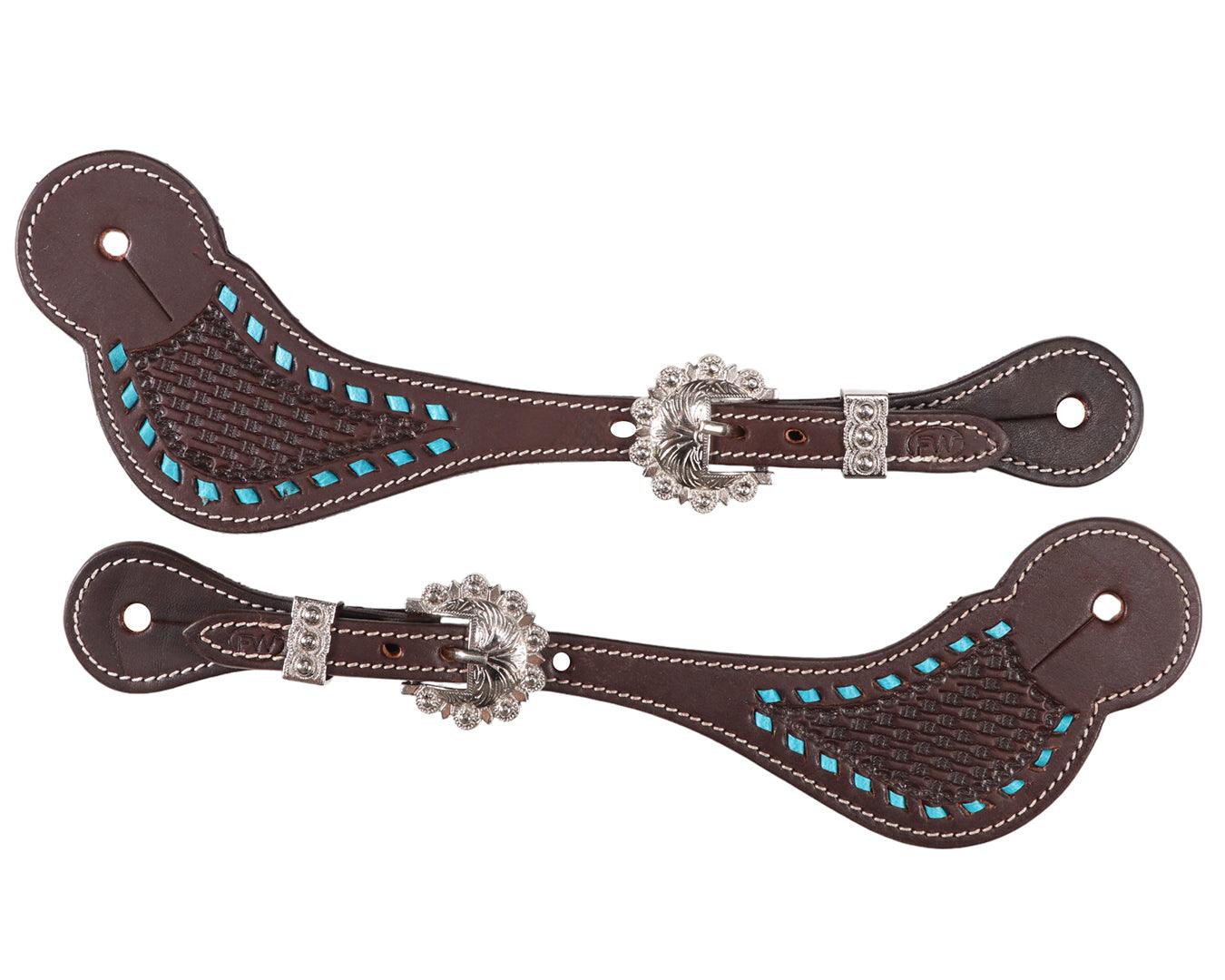 Fort Worth Basket Weave Spur Straps