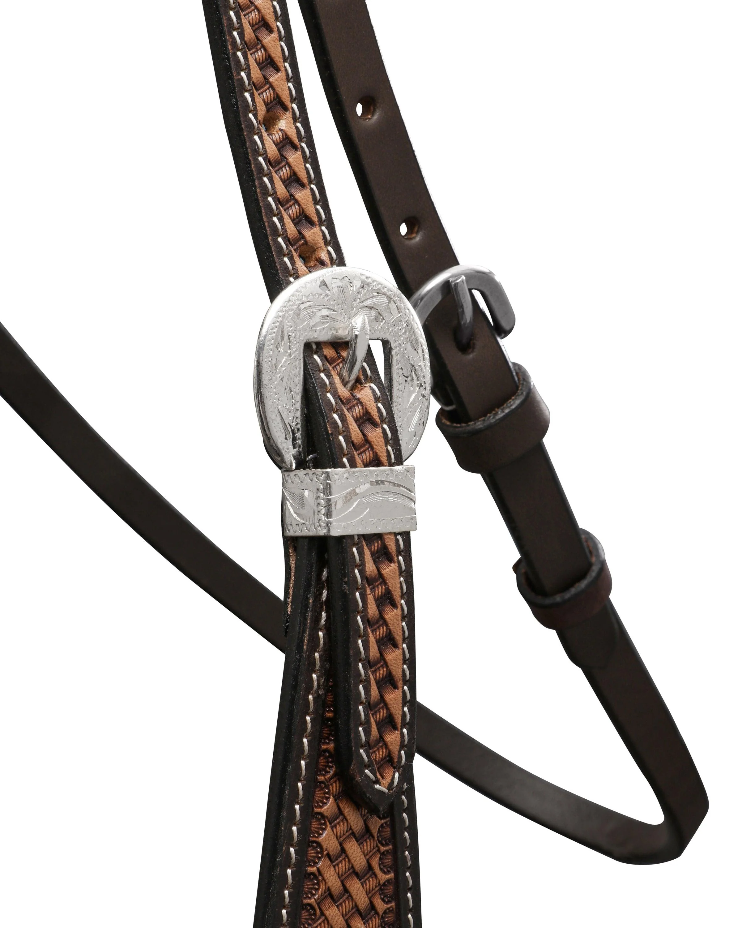 Fort Worth Basket Weave Headstall - Image 4