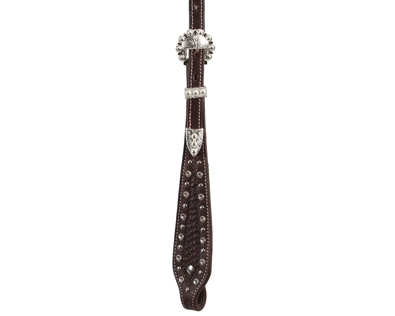 Fort Worth Basket Weave Jewel Headstall - Image 4