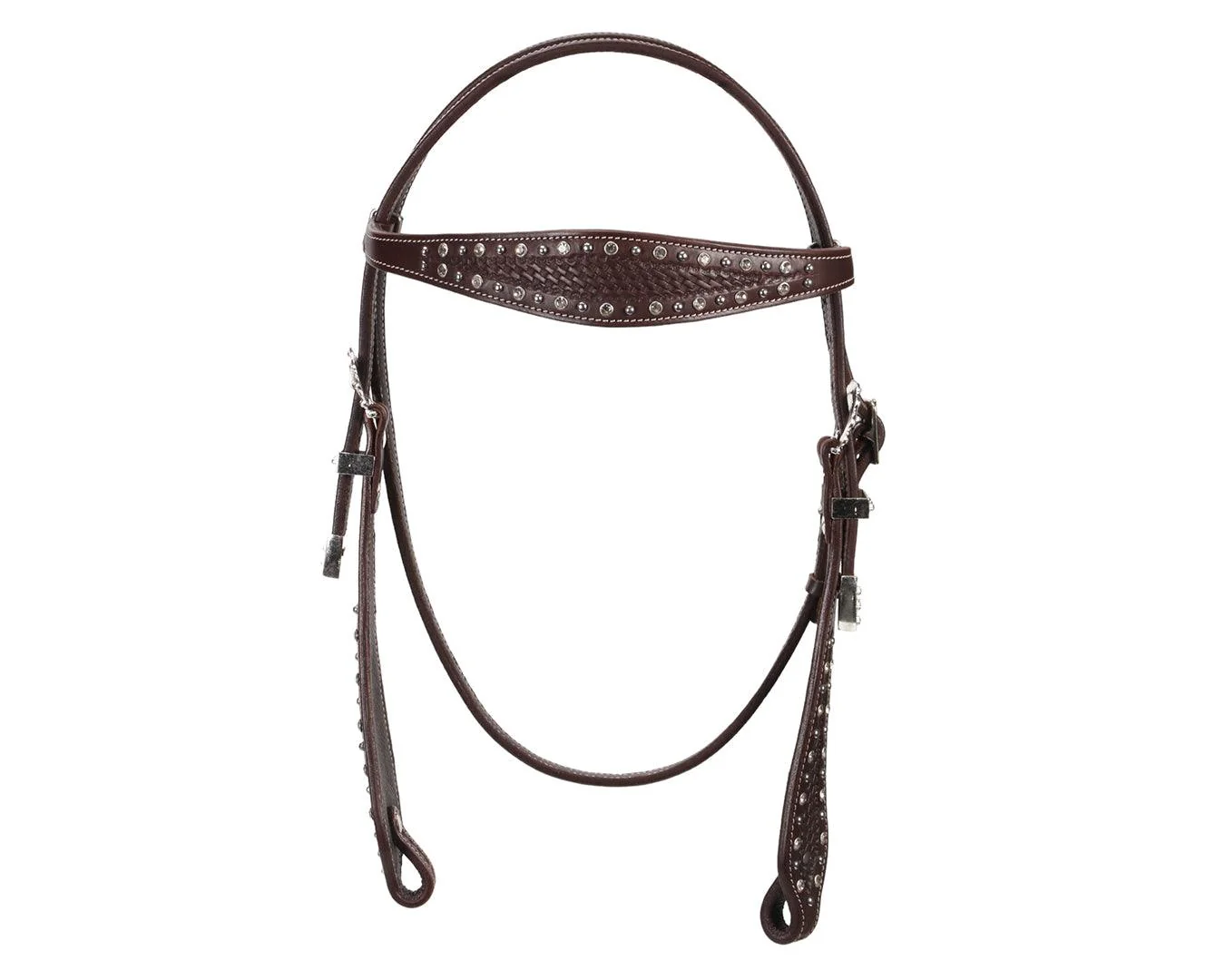 Fort Worth Basket Weave Jewel Headstall - Image 5