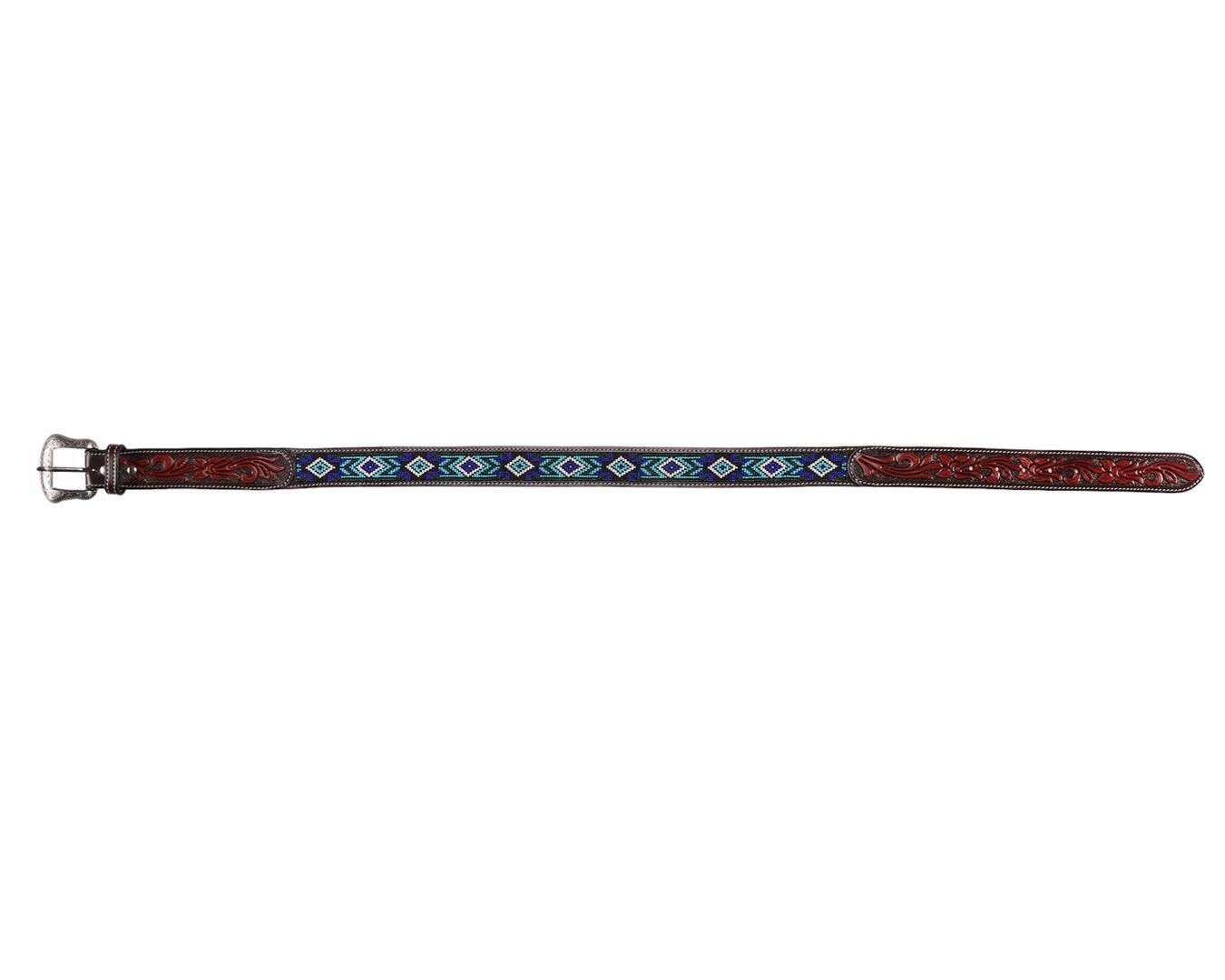 Fort Worth Beaded/Tooled Belt - Image 3