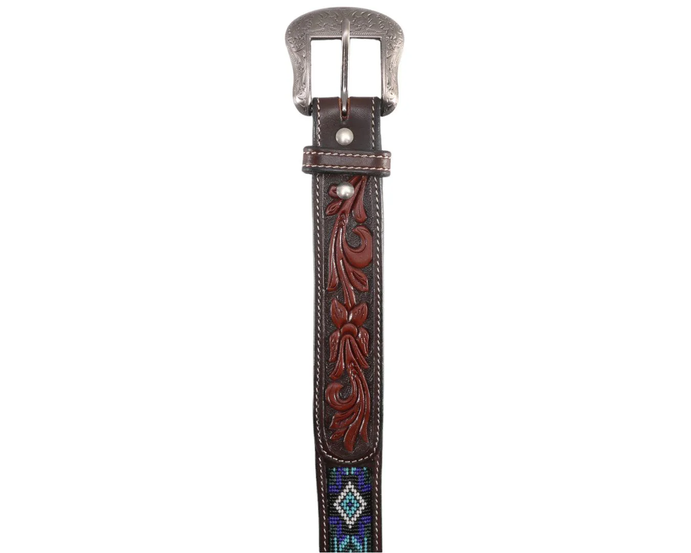 Fort Worth Beaded/Tooled Belt - Image 4