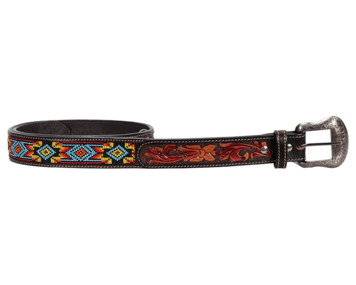 Fort Worth Beaded/Tooled Belt - Image 5