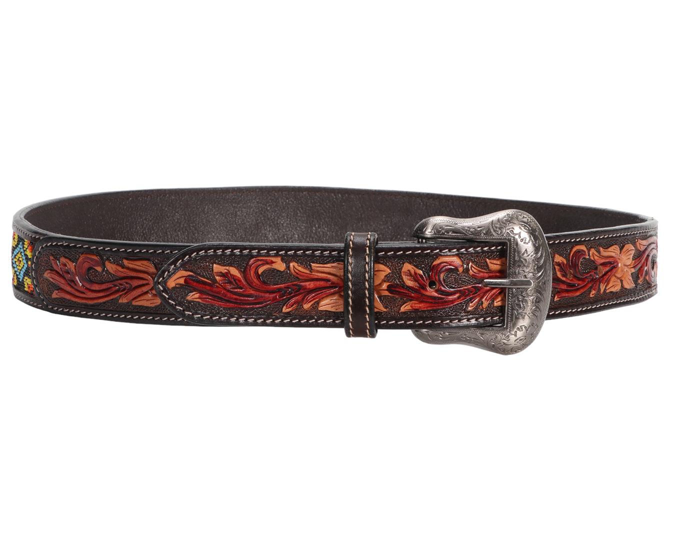 Fort Worth Beaded/Tooled Belt - Image 6