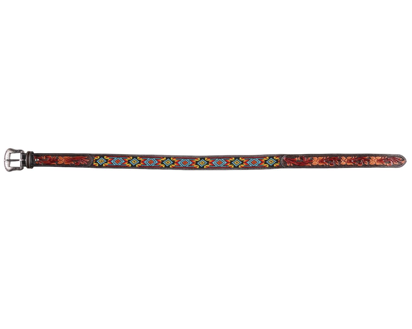 Fort Worth Beaded/Tooled Belt - Image 7