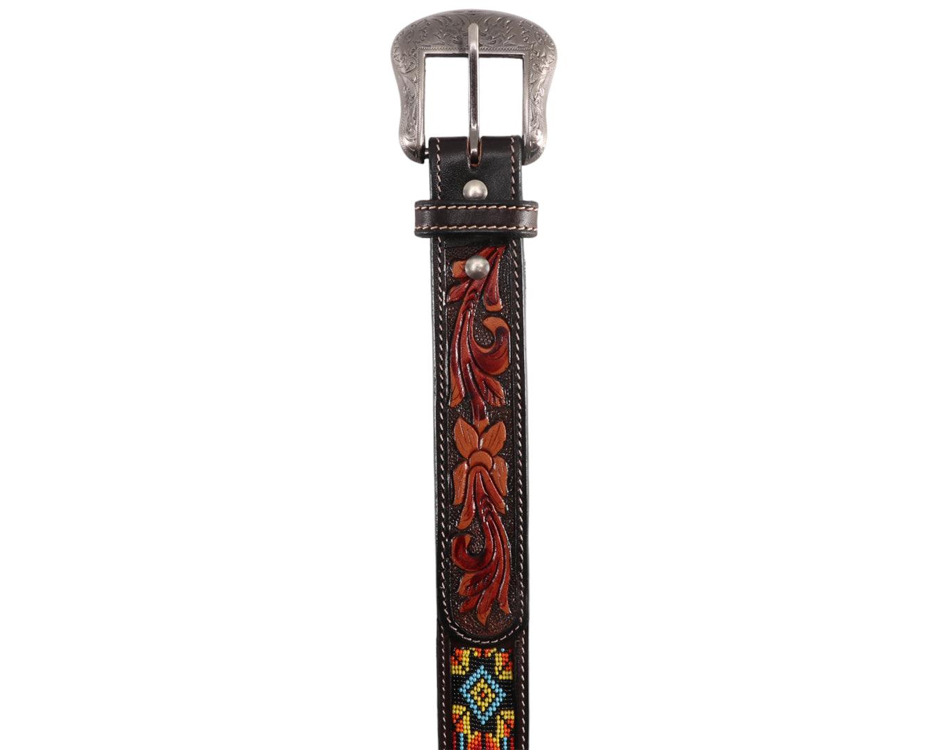 Fort Worth Beaded/Tooled Belt - Image 8