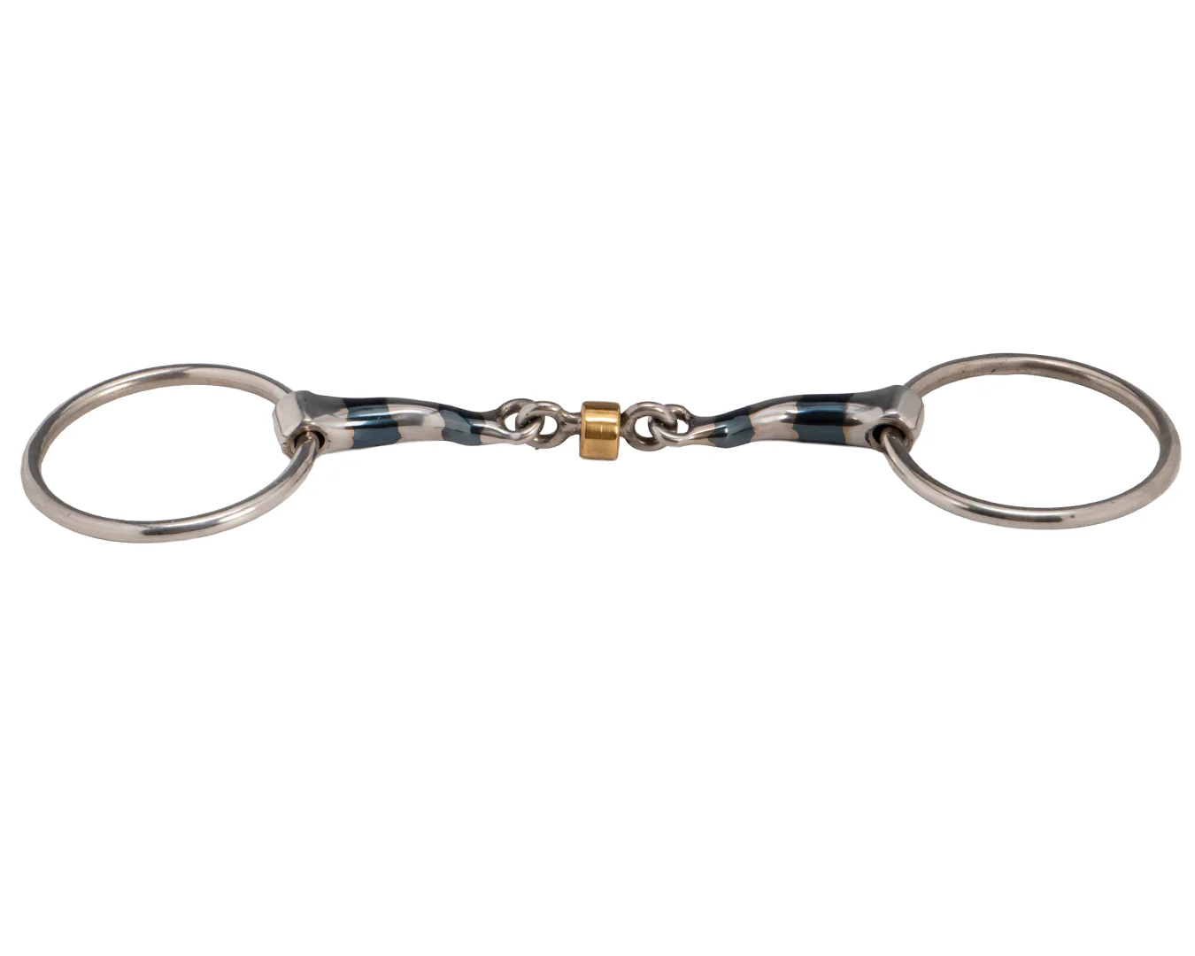 Fort Worth Blue Sweet Iron Med Port Mouth with Roller Snaffle - Image 2