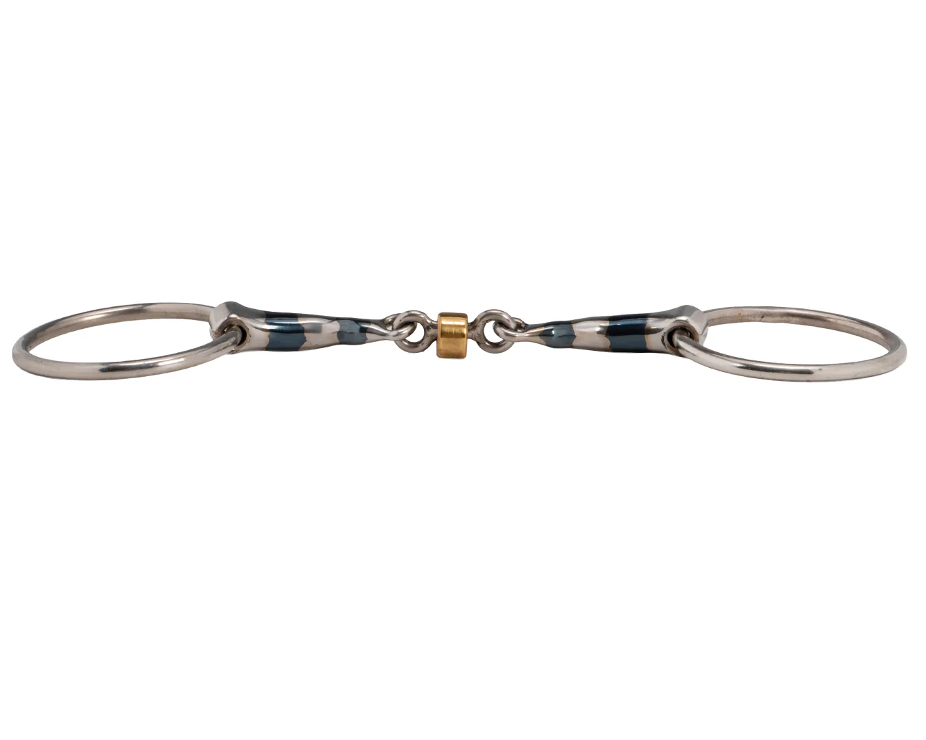 Fort Worth Blue Sweet Iron Med Port Mouth with Roller Snaffle - Image 3