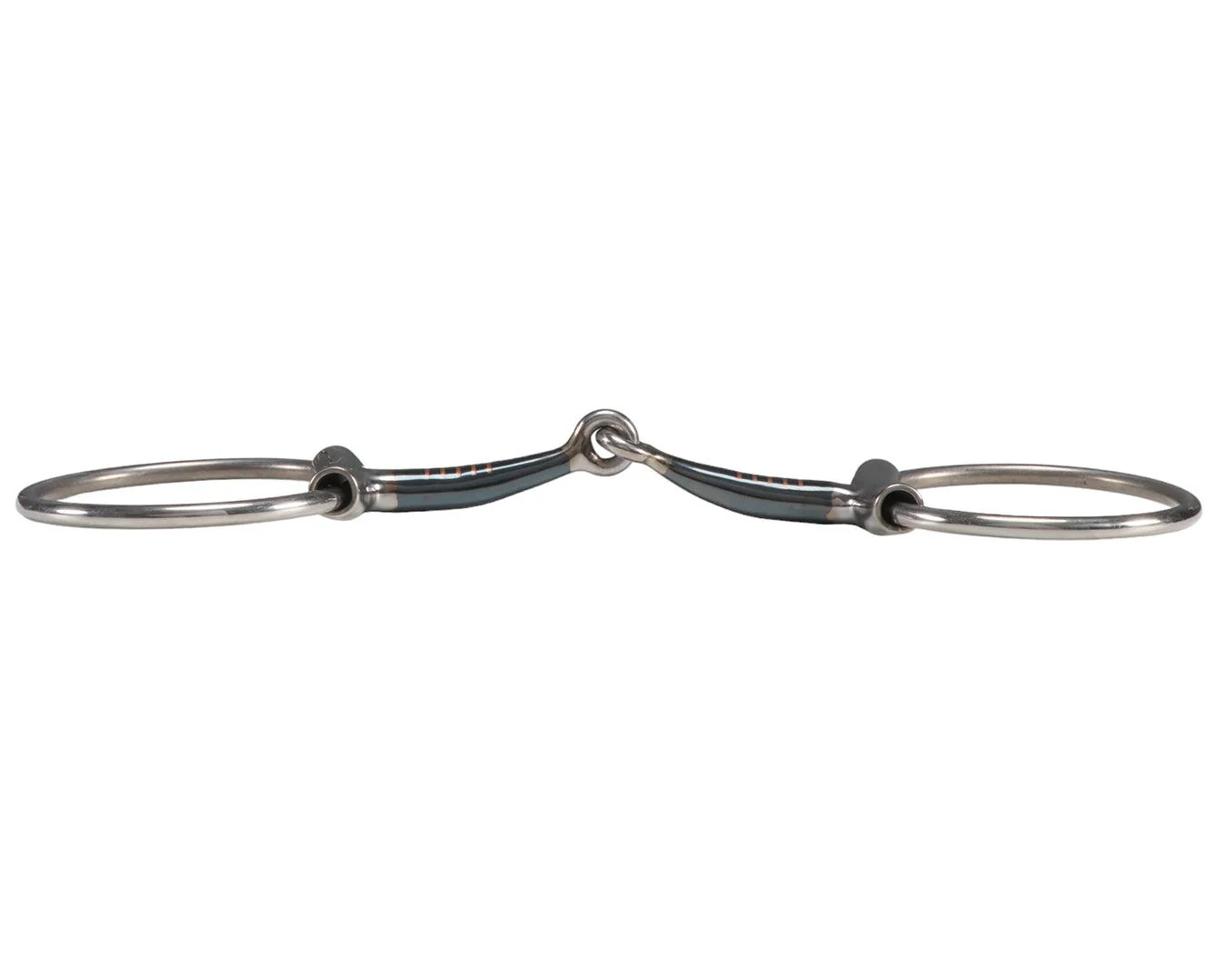 Fort Worth Blue Sweet Iron w/Copper Inlays Loose Ring Eggbut Snaffle - Image 3