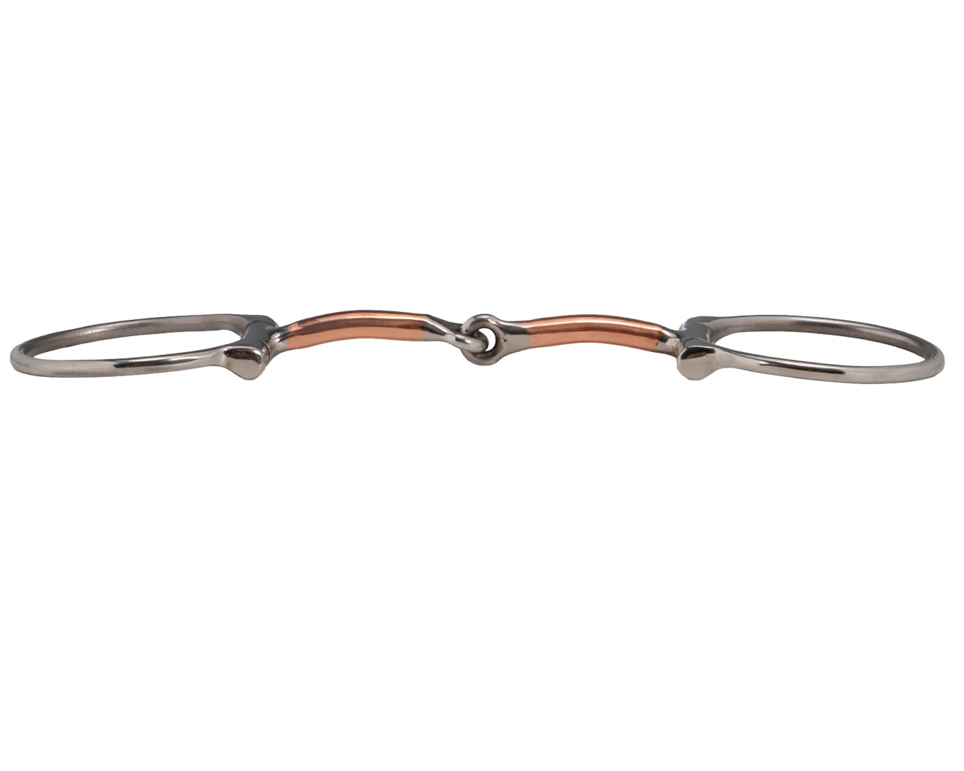 Fort Worth Copper Mouth Eggbutt Snaffle Bit - Image 3