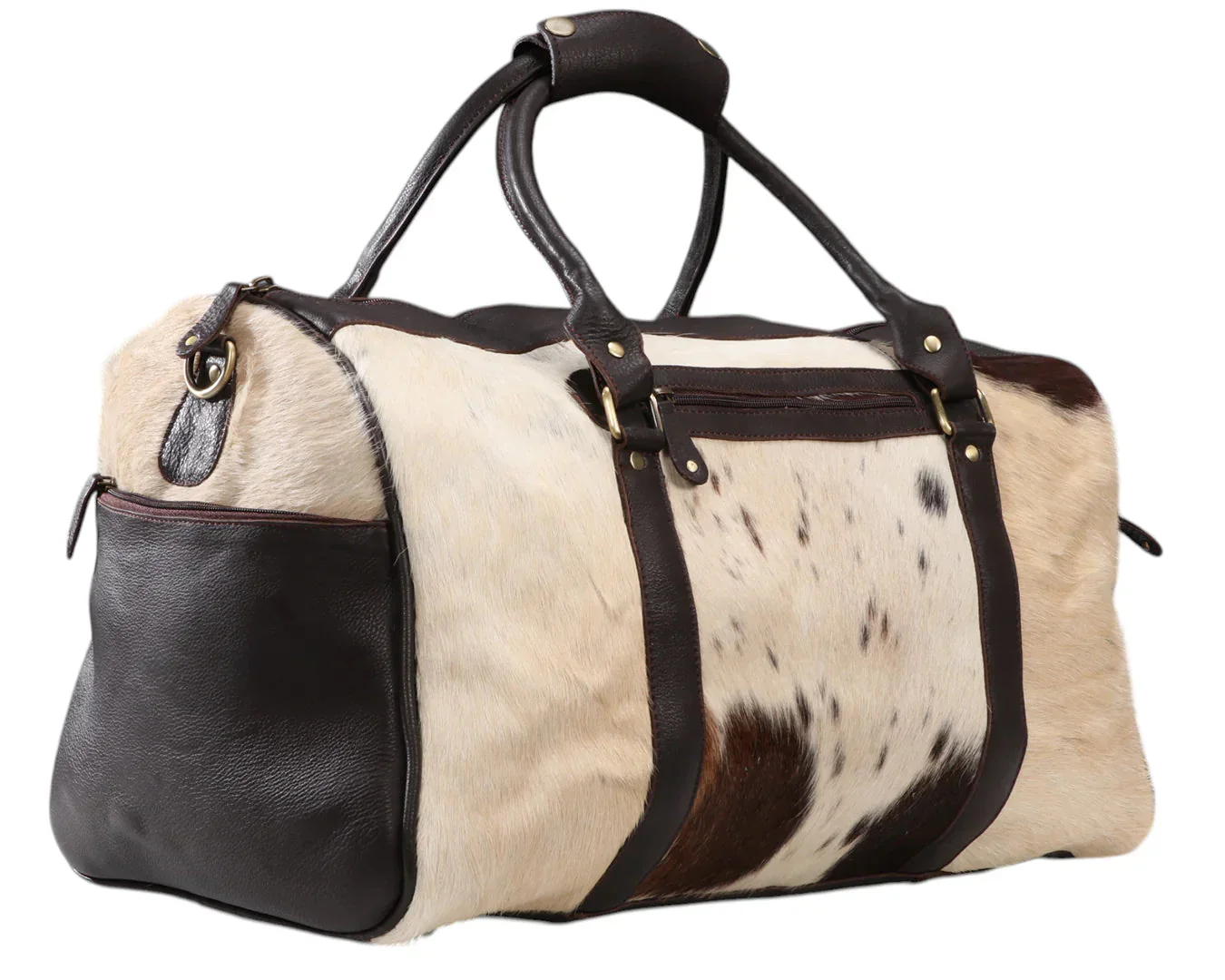 Fort Worth Cowhide Leather Duffle Bag