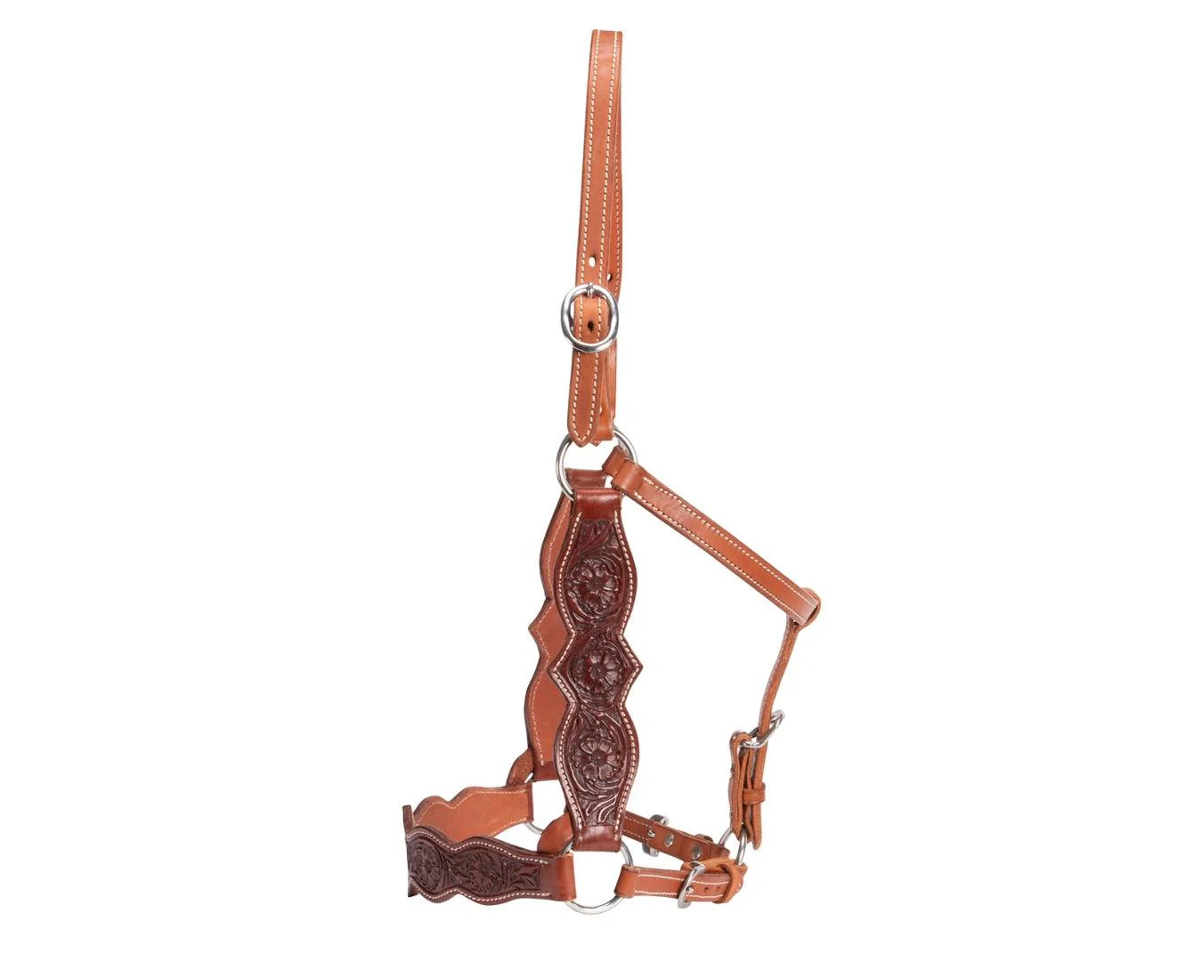 Fort Worth Elu Leather Floral Halter - Image 3