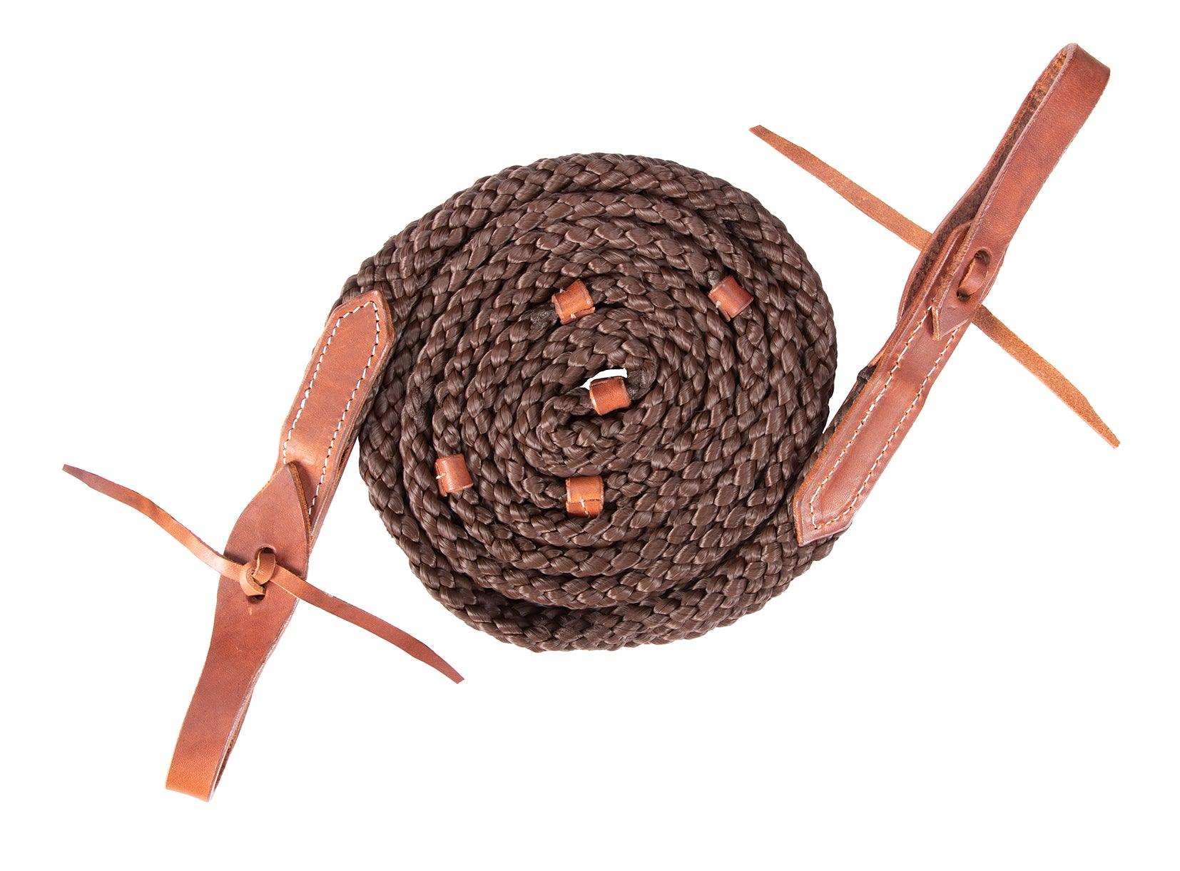 Fort Worth Flat Poly Roper Rein 8' w/Water Ties