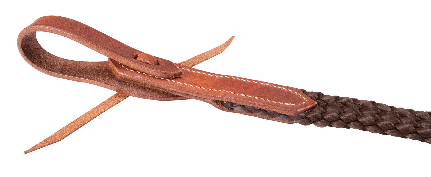 Fort Worth Flat Poly Split Reins 8' w/Water Ties - Image 5