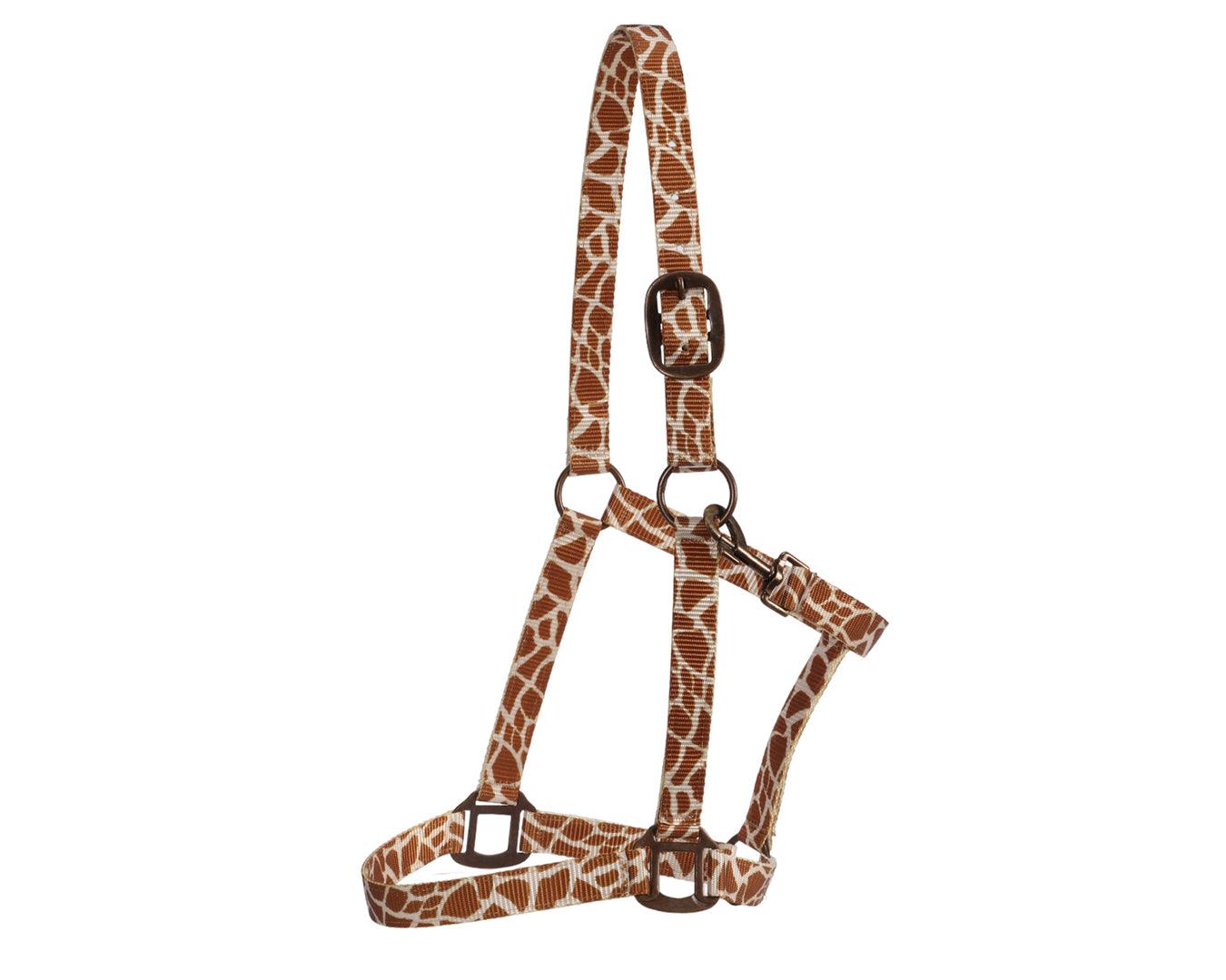 Fort Worth Halter with Copper Hardware - Giraffe - Image 2