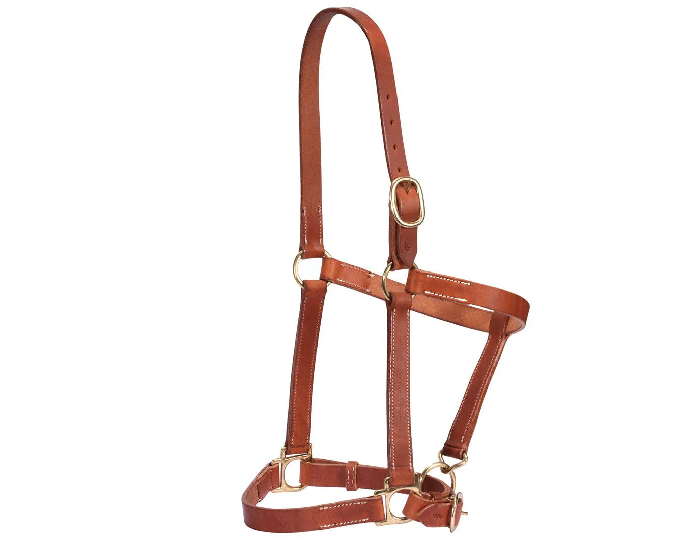 Fort Worth Leather Halter with Curb Adjustment - Image 2
