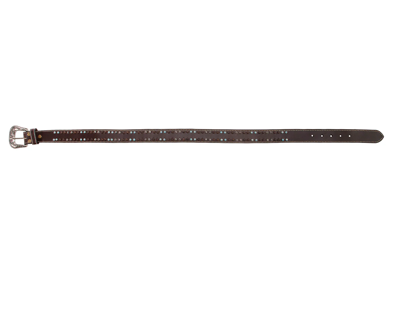 Fort Worth Leather Flower Studded Belt - Image 4