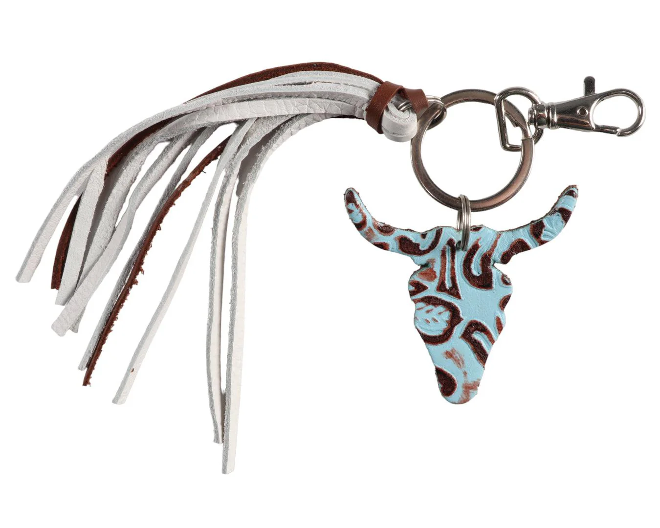 Fort Worth Long Horn Tassel Key Ring Aztec - Image 6