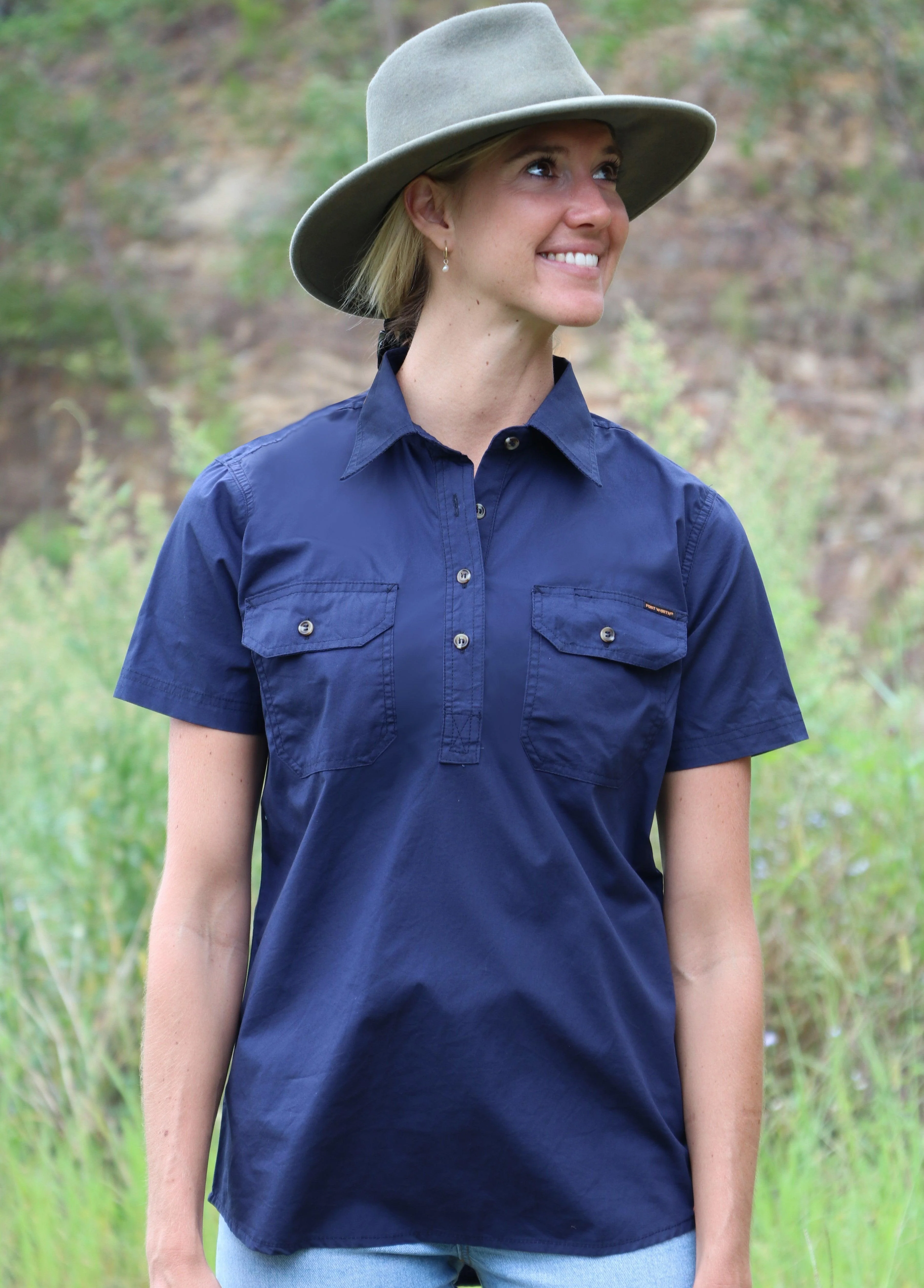 Fort Worth Mulga Ladies Work Shirt - Short Sleeve - Image 4