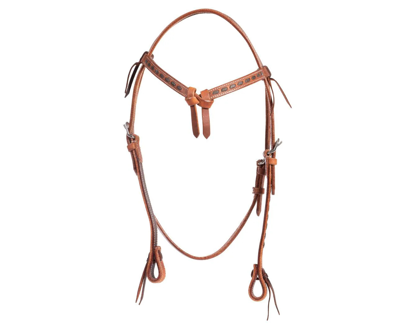 Fort Worth Ohio Knotted Brow Headstall - Image 2