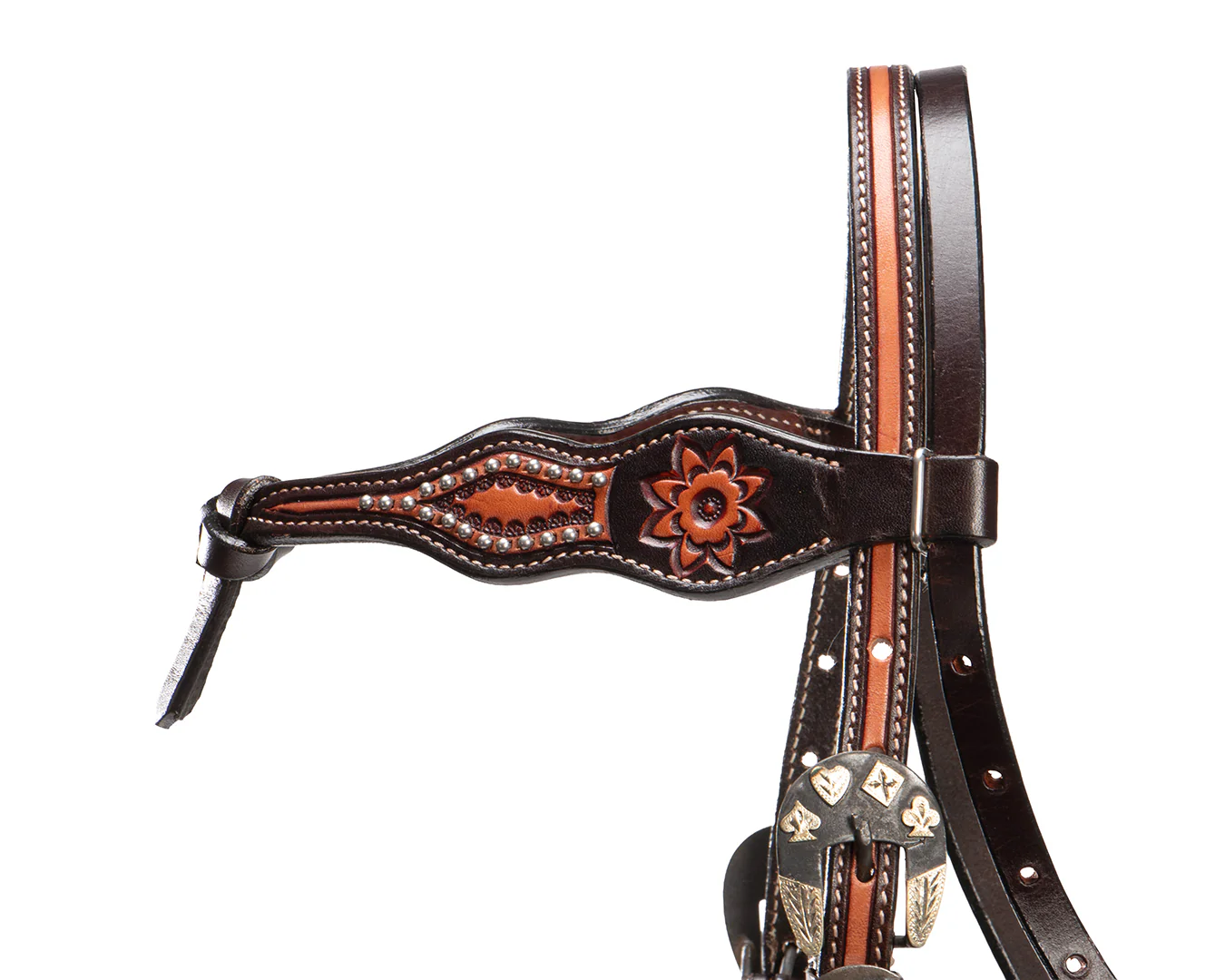 Fort Worth Oketo Knotted Brow Headstall - Image 3