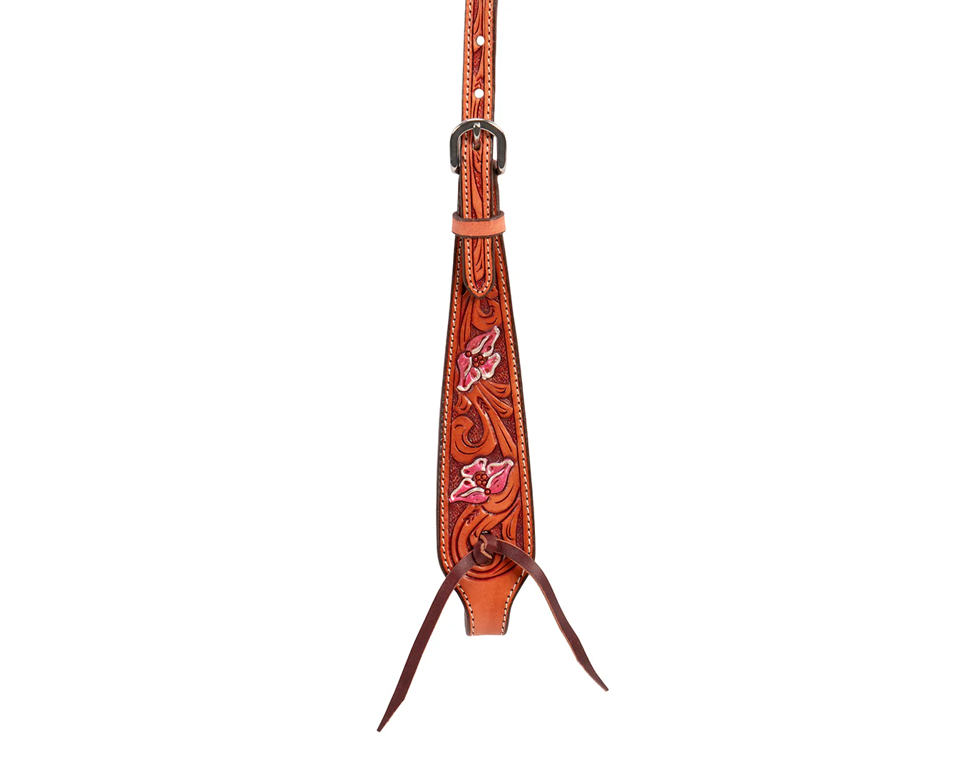 Fort Worth One Ear Headstall | Pink Floral - Image 4