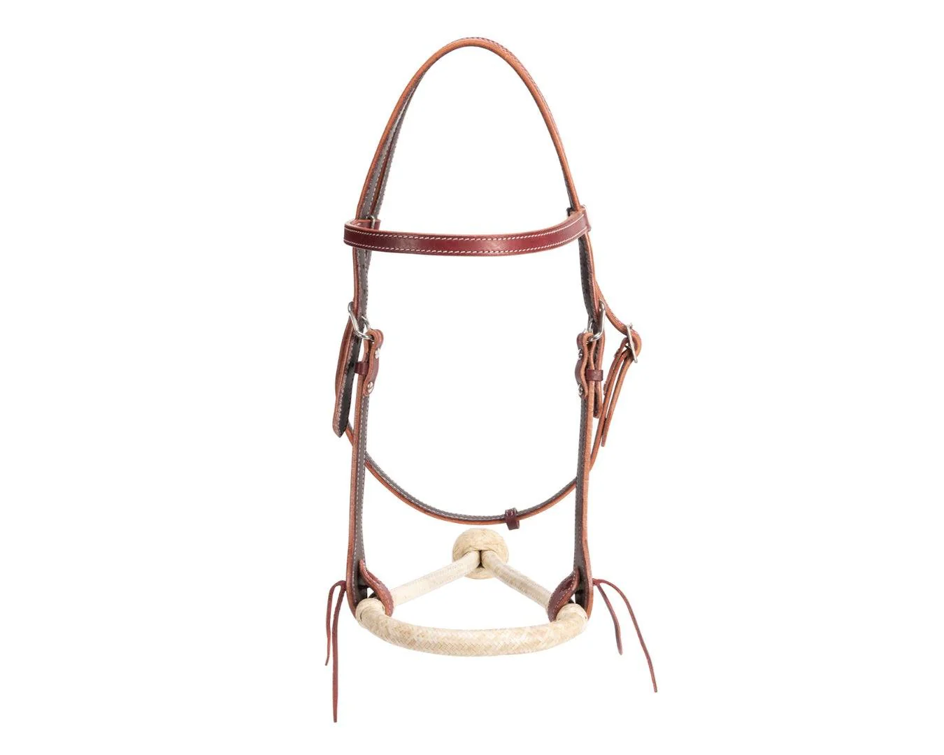 Fort Worth Paco Headstall With Bosal - Latigo - Image 2