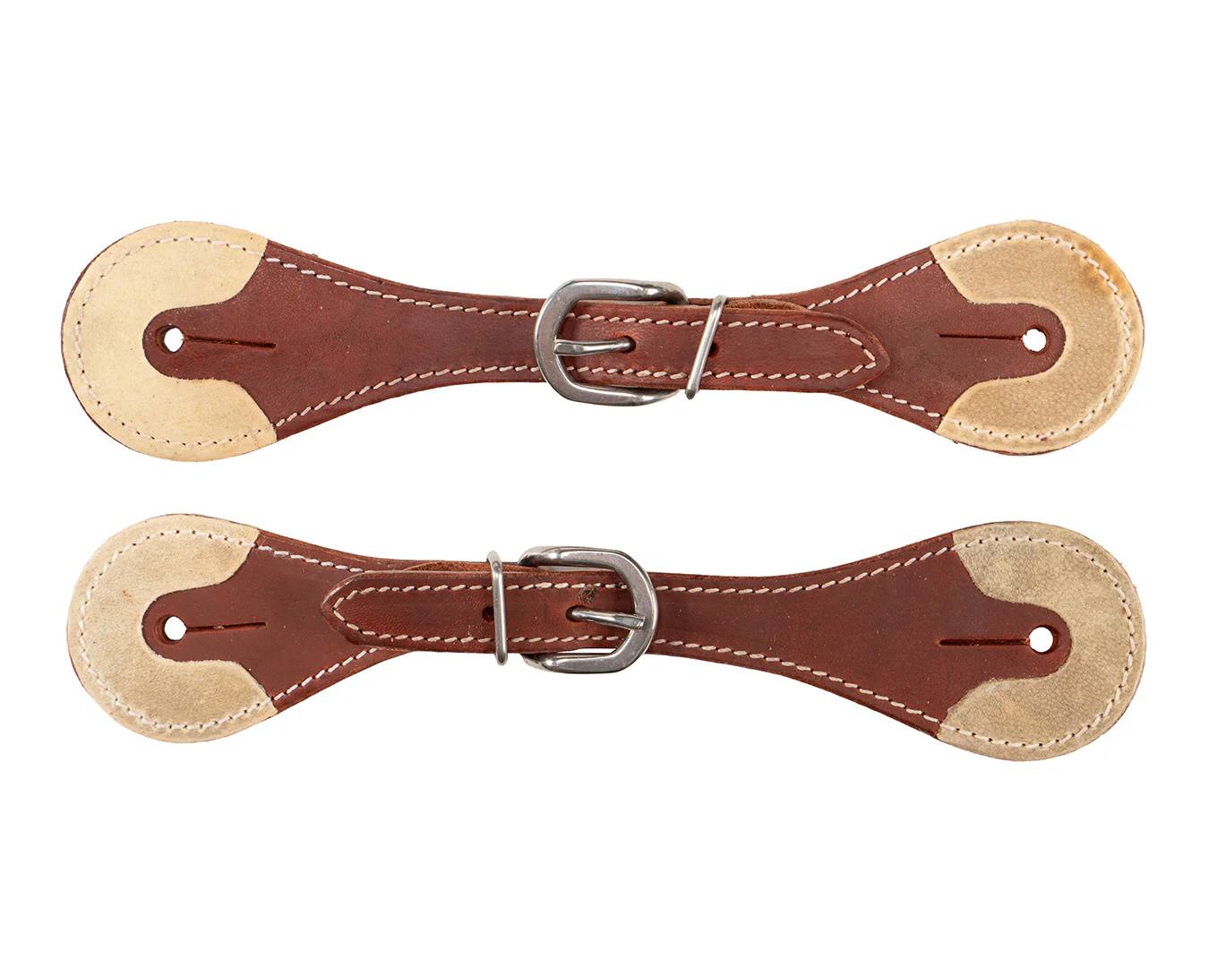 Fort Worth Rawhide End Childs Spur Straps - Harness