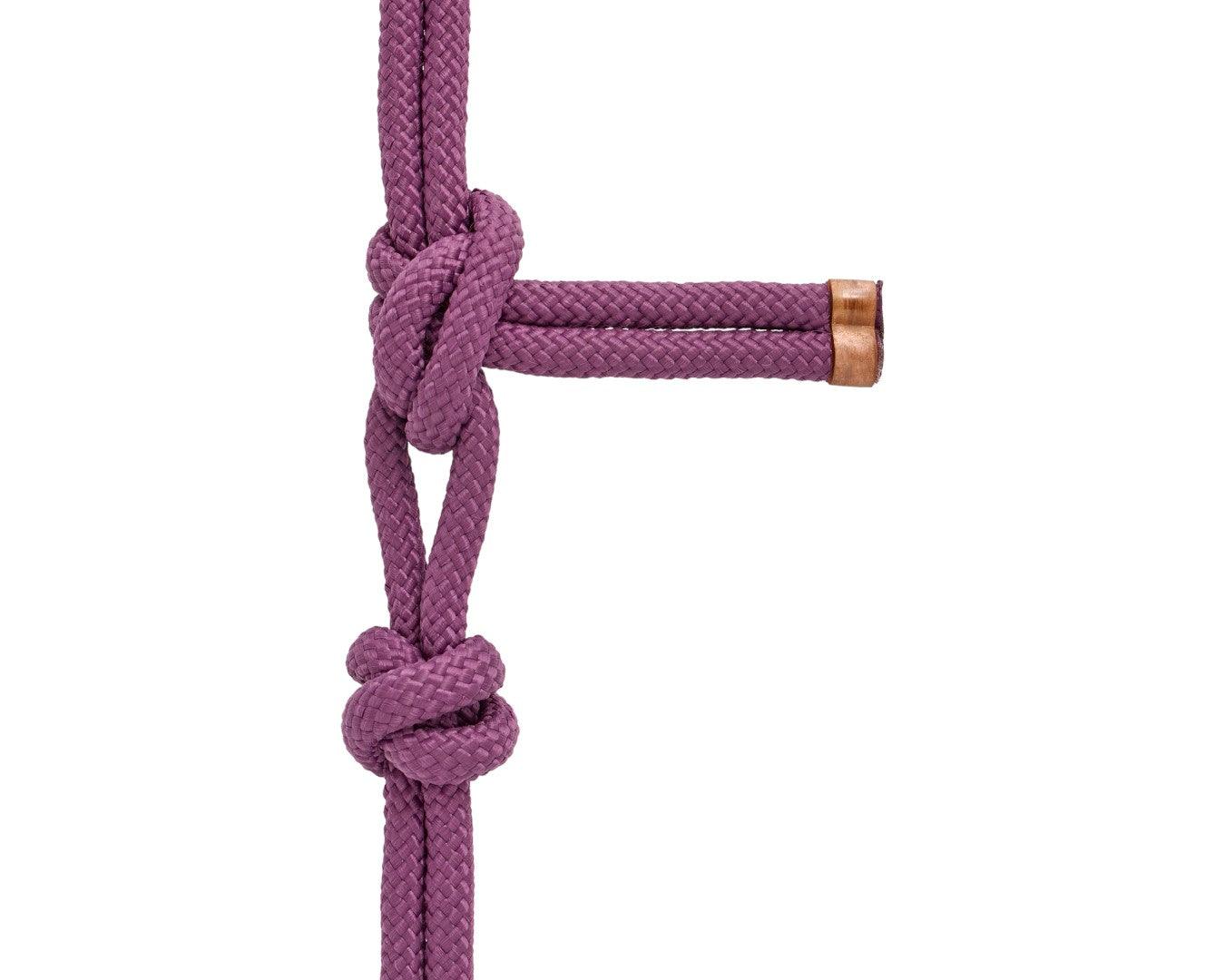 Fort Worth Rope Halter Beaded Nose with Lead - Image 14