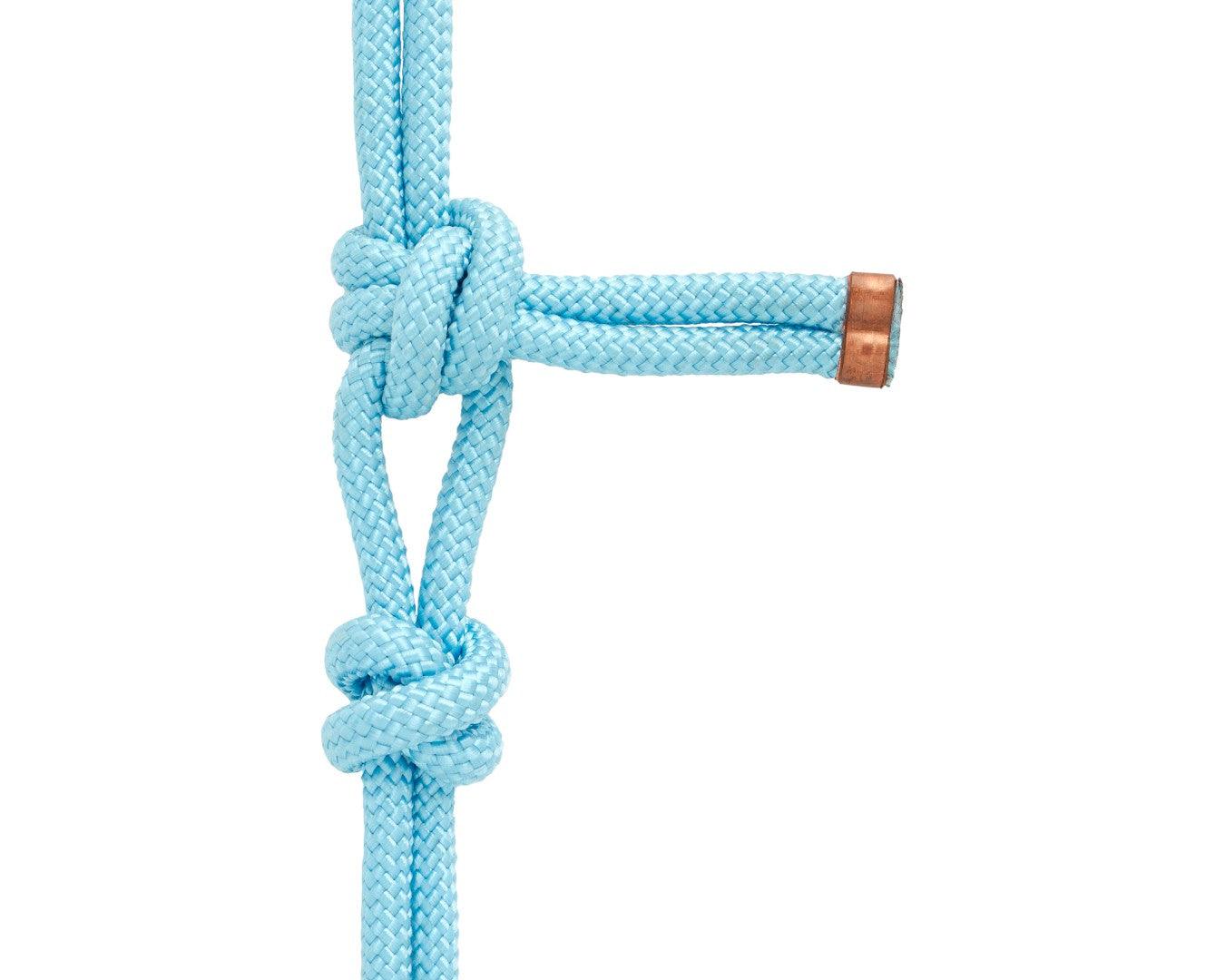 Fort Worth Rope Halter Beaded Nose with Lead - Image 2