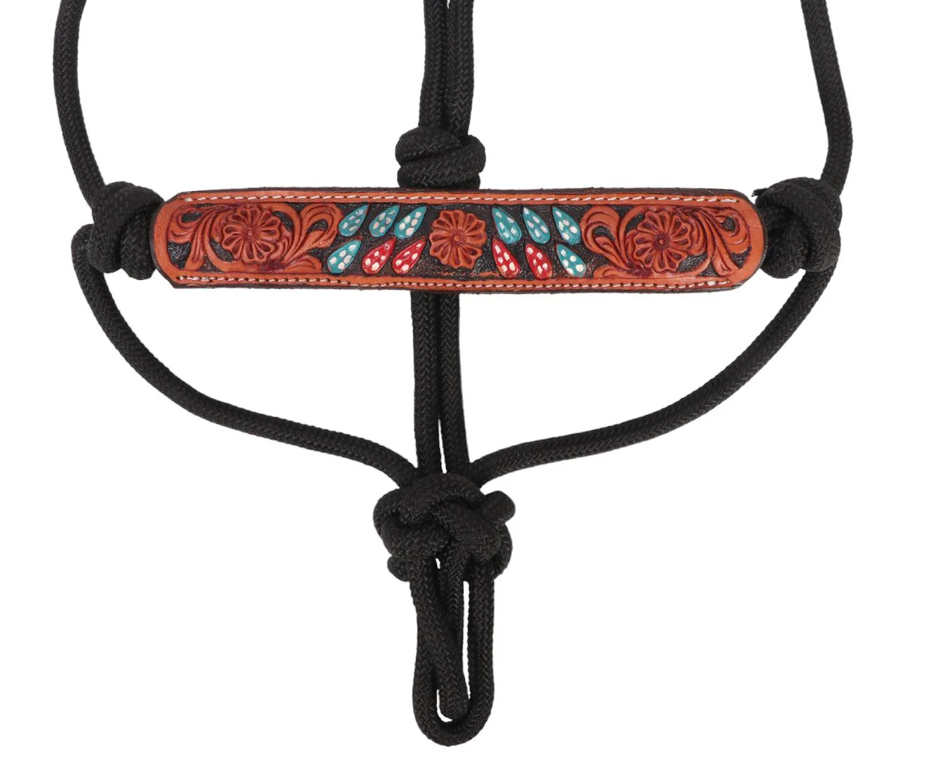 Fort Worth Rope Halter Leather Nose - Sunset Cactus - Image 2